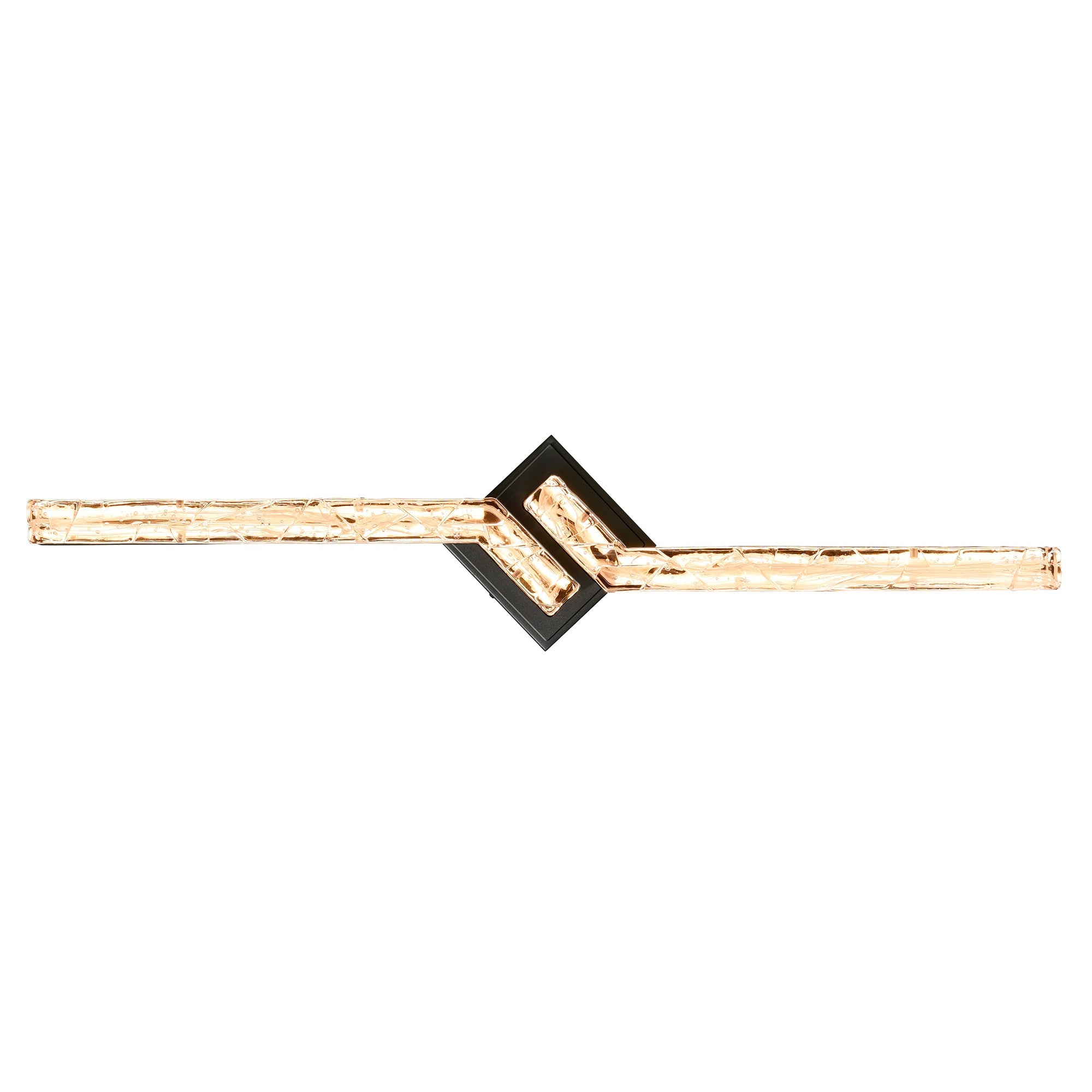 Contour Integrated LED 33in Sand Black Indoor - Outdoor Wall Light with Handcrafted Glass - CWI Lighting