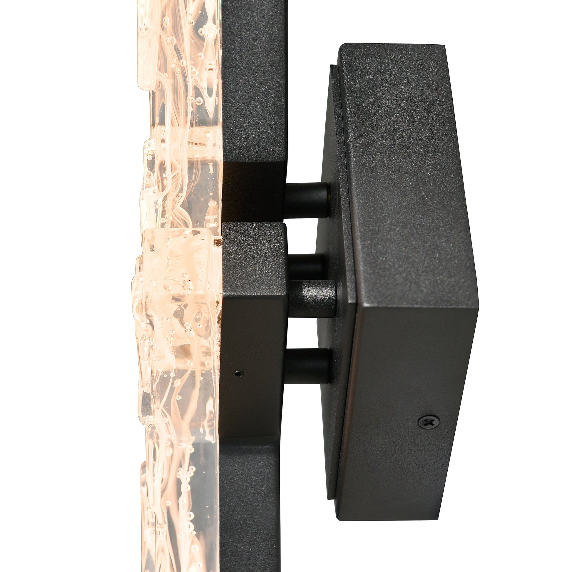 Contour Integrated LED 33in Sand Black Indoor - Outdoor Wall Light with Handcrafted Glass - CWI Lighting