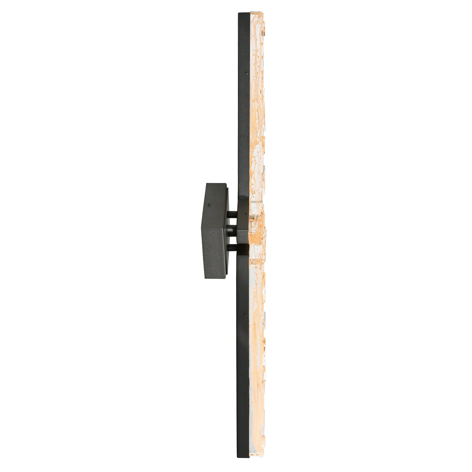 Contour Integrated LED 33in Sand Black Indoor - Outdoor Wall Light with Handcrafted Glass - CWI Lighting