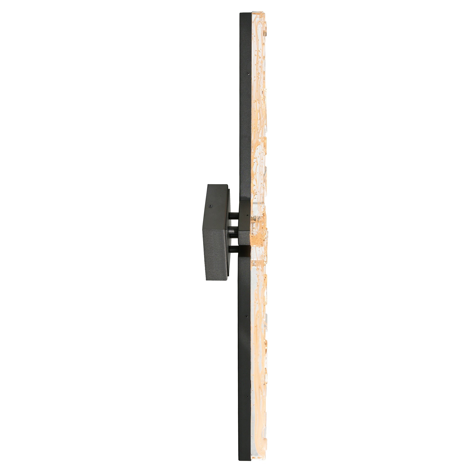Contour Integrated LED 33in Sand Black Indoor - Outdoor Wall Light with Handcrafted Glass - CWI Lighting