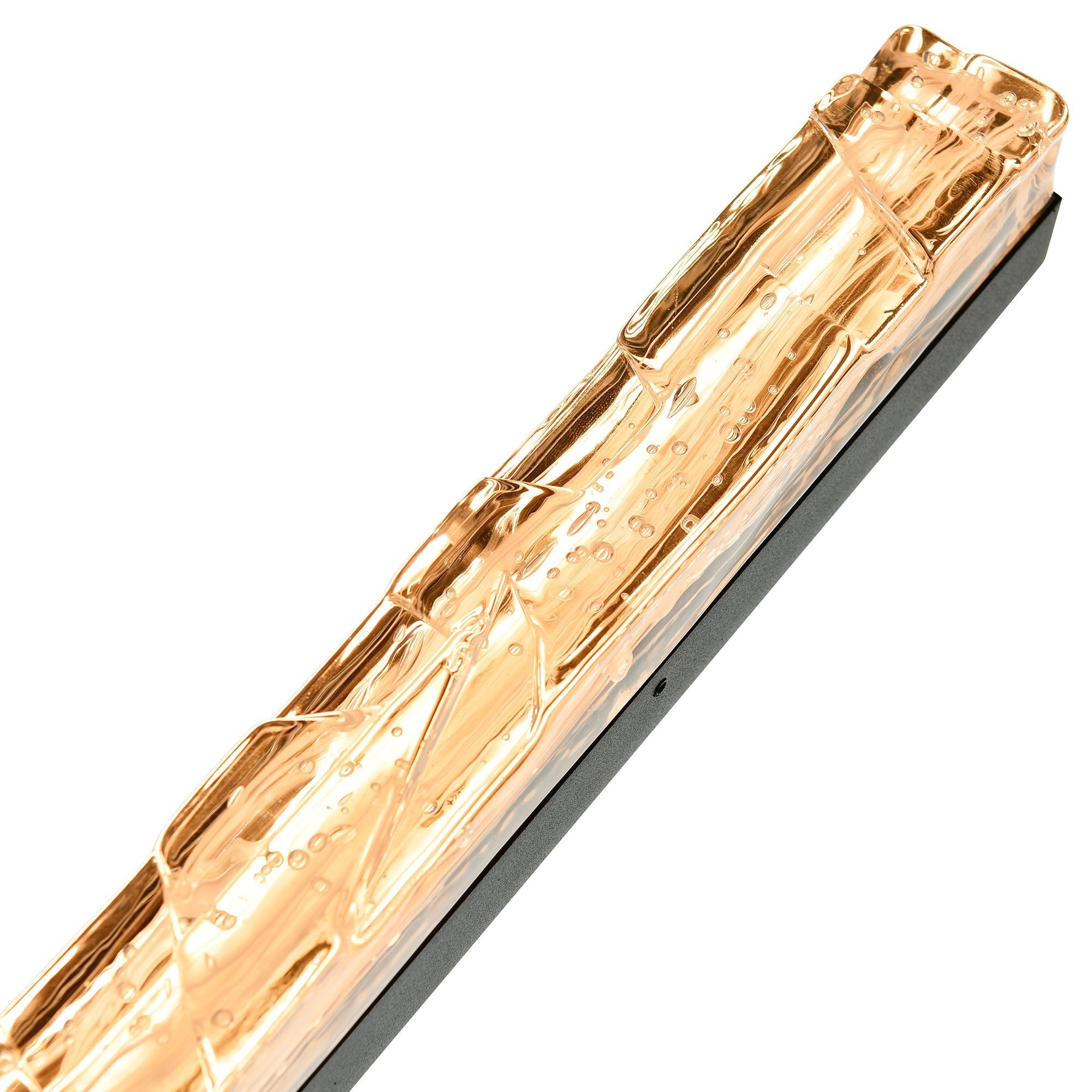 Contour Integrated LED 33in Sand Black Indoor - Outdoor Wall Light with Handcrafted Glass - CWI Lighting