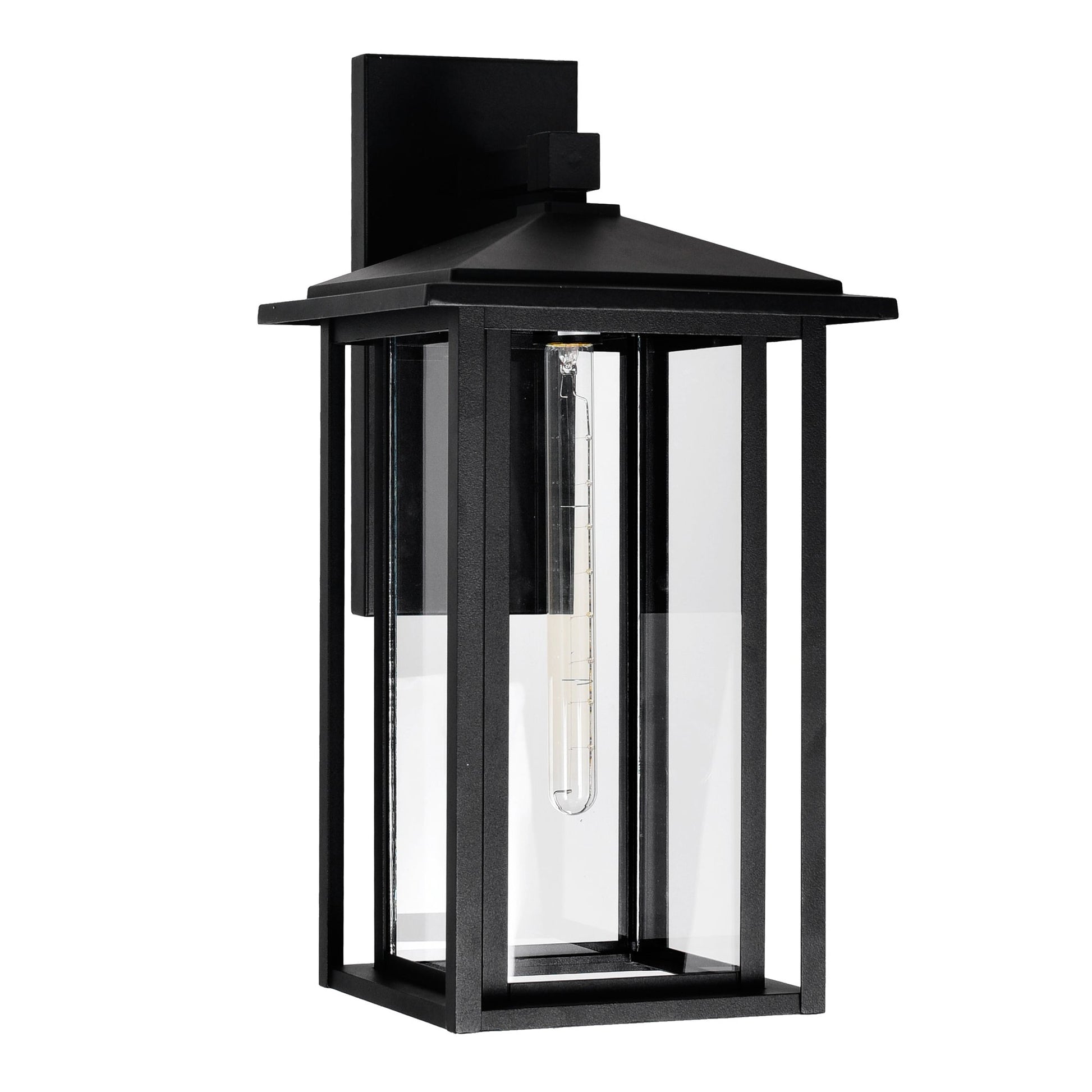 Crawford 1 Light 11in Black Outdoor Wall Light - CWI Lighting
