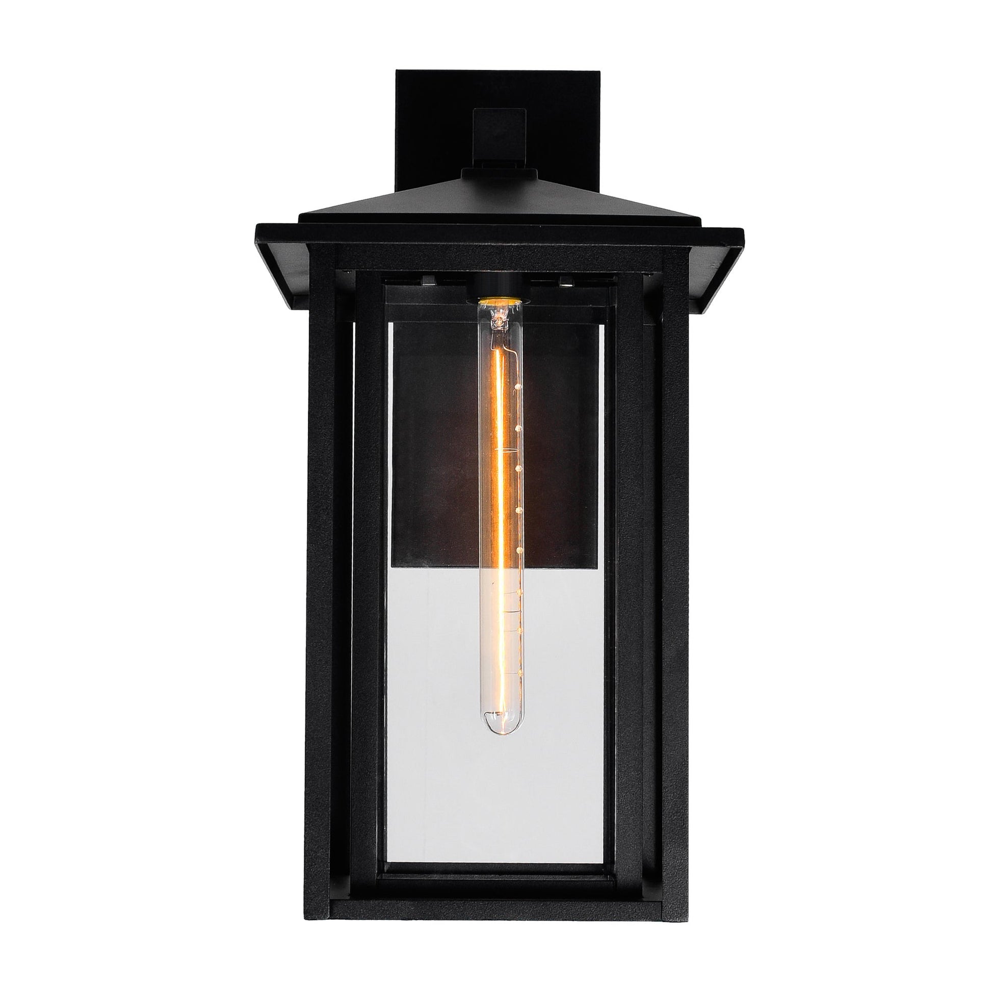 Crawford 1 Light 11in Black Outdoor Wall Light - CWI Lighting