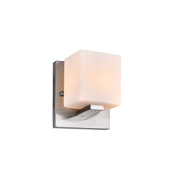 Cristini 1 Light Satin Nickel Bathroom Sconce - CWI Lighting