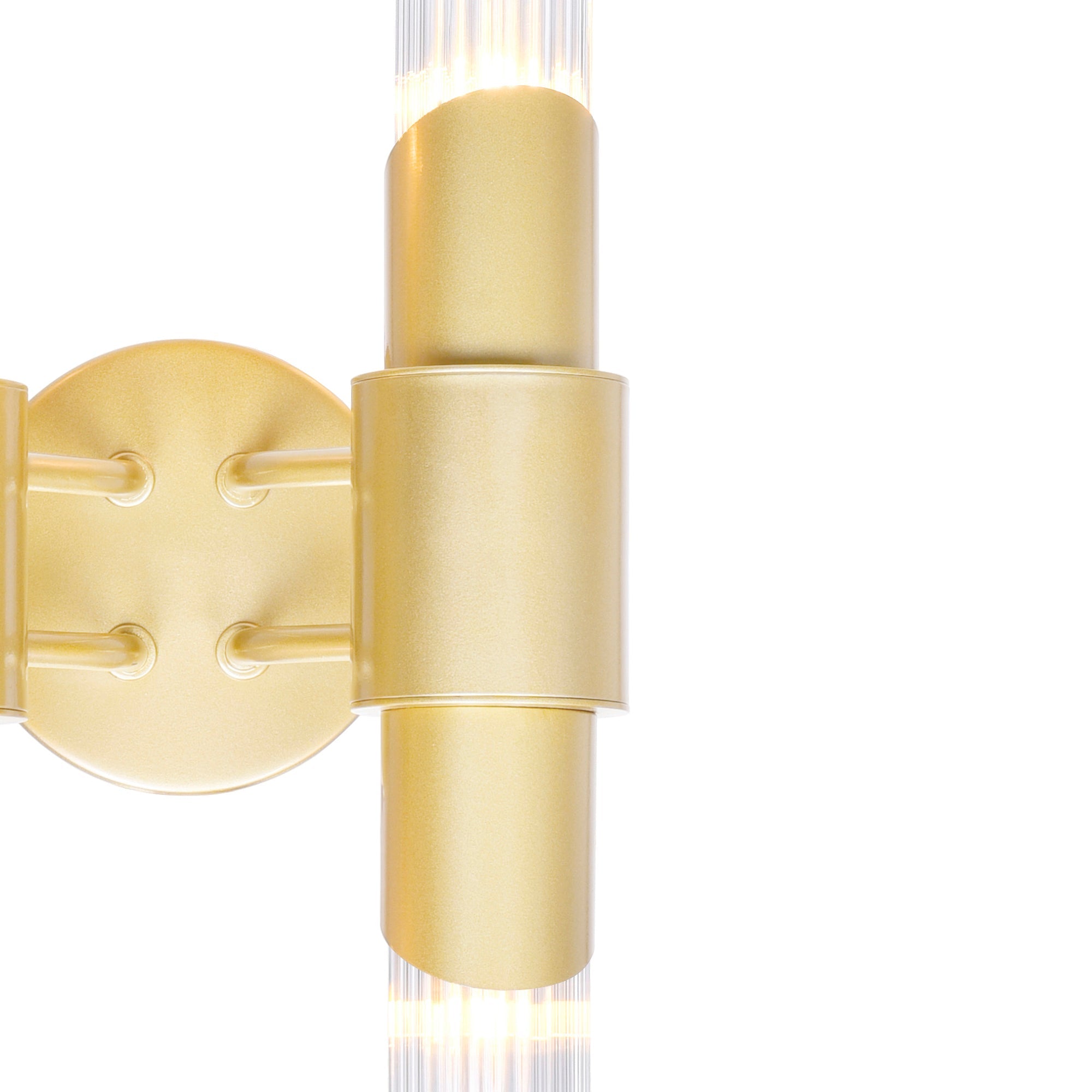 Croissant 4 Light Wall Sconce With Satin Gold Finish - CWI Lighting