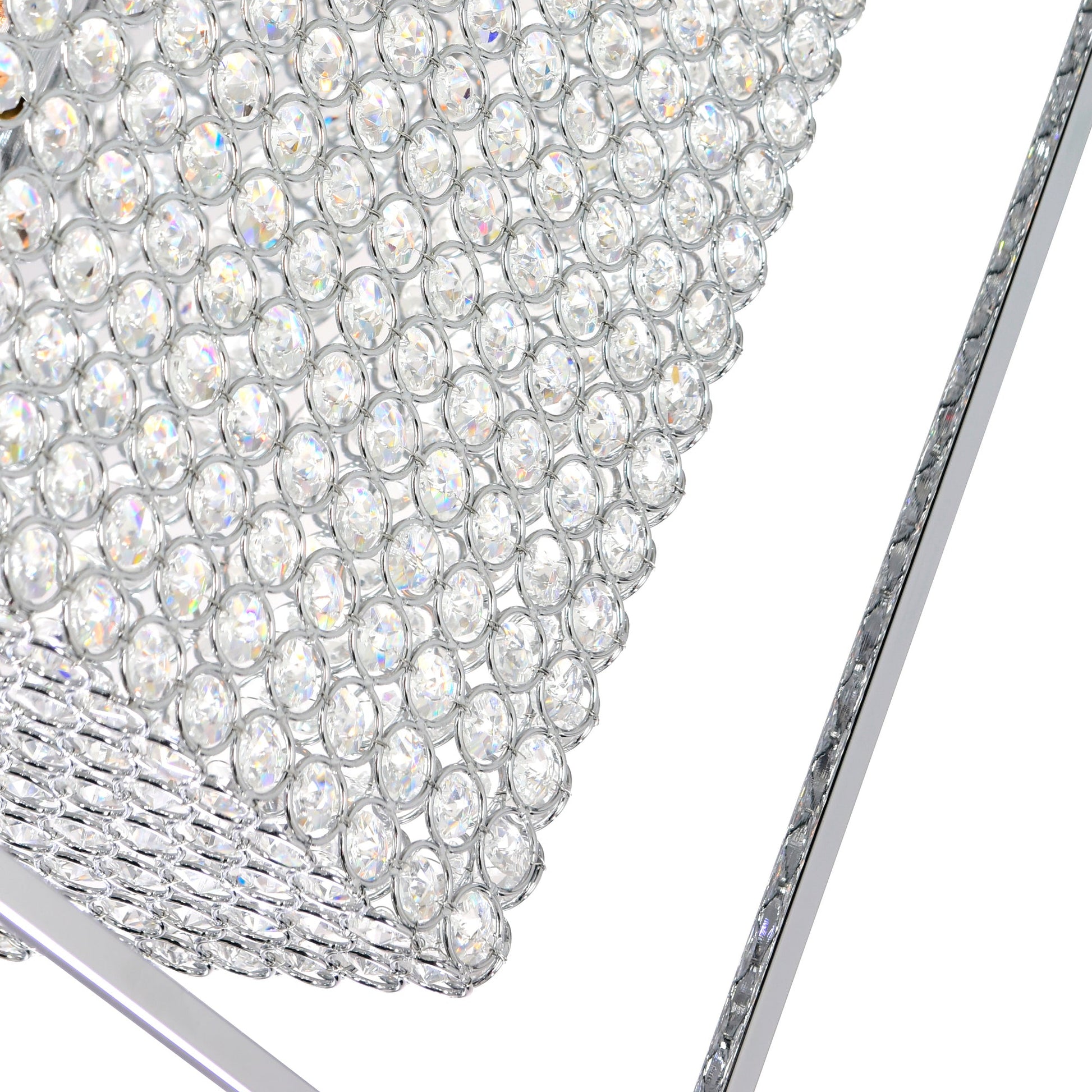 Cube 11 Light Chandelier With Chrome Finish - CWI Lighting