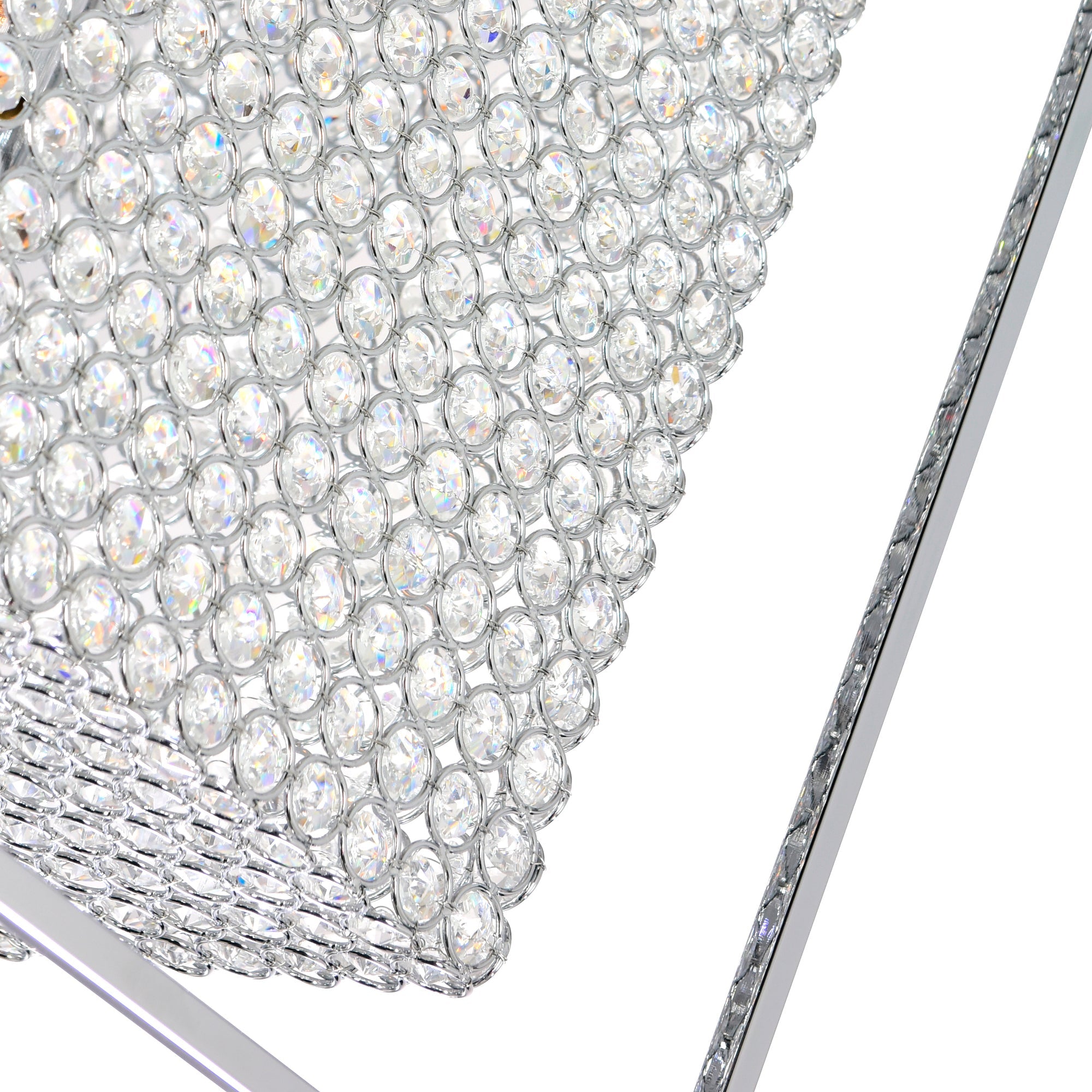 Cube 11 Light Chandelier With Chrome Finish - CWI Lighting