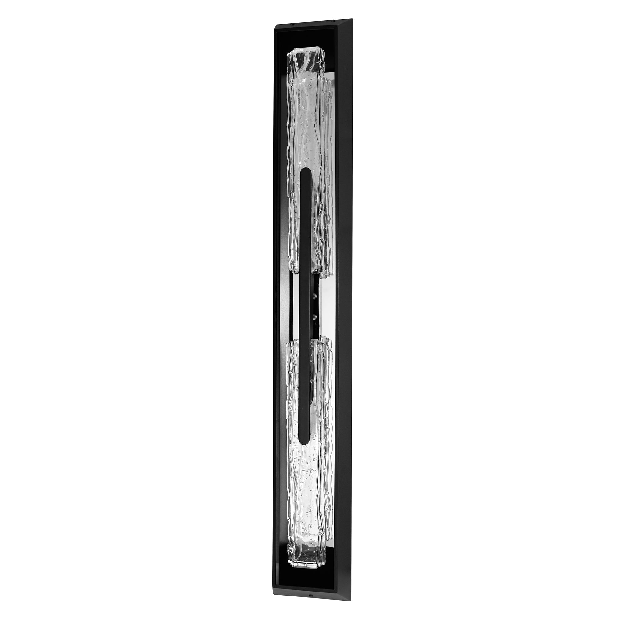 Curva Integrated LED 44in Sand Black Outdoor Wall Light with Handcrafted Glass - CWI Lighting
