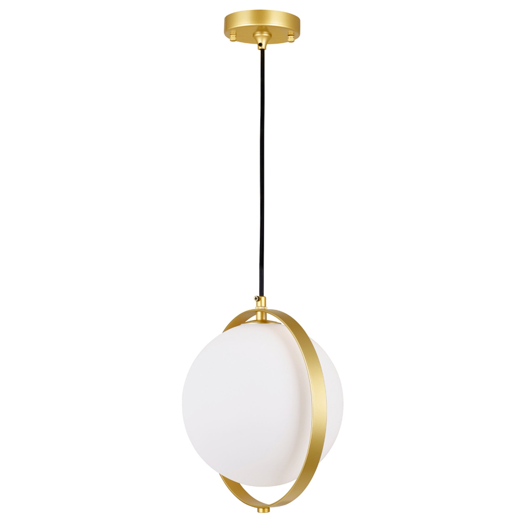 Da Vinci 1 Light 10in Brass Mini Pendant - CWI Lighting