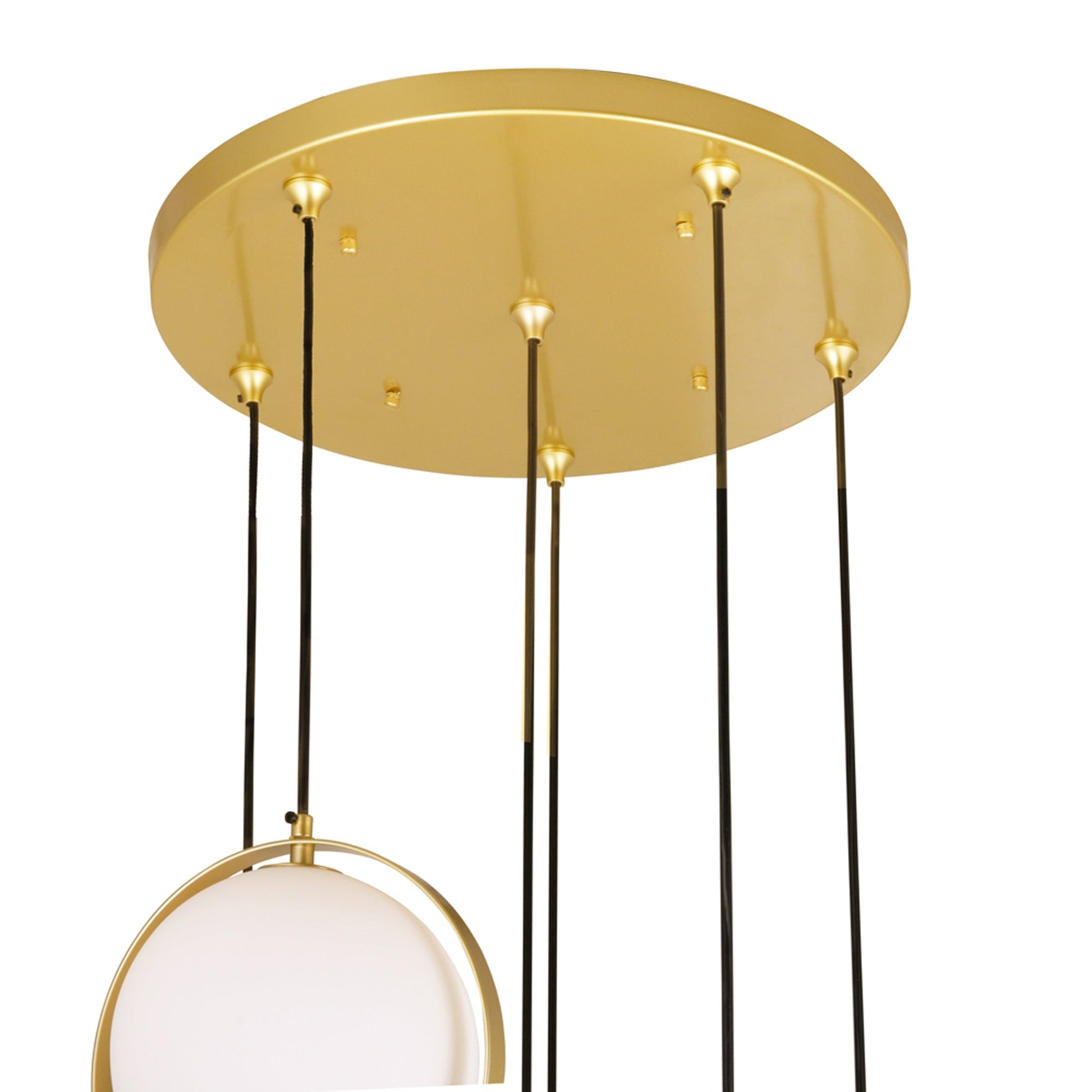 Da Vinci 6 Light 24in Brass Multi Light Pendant - CWI Lighting