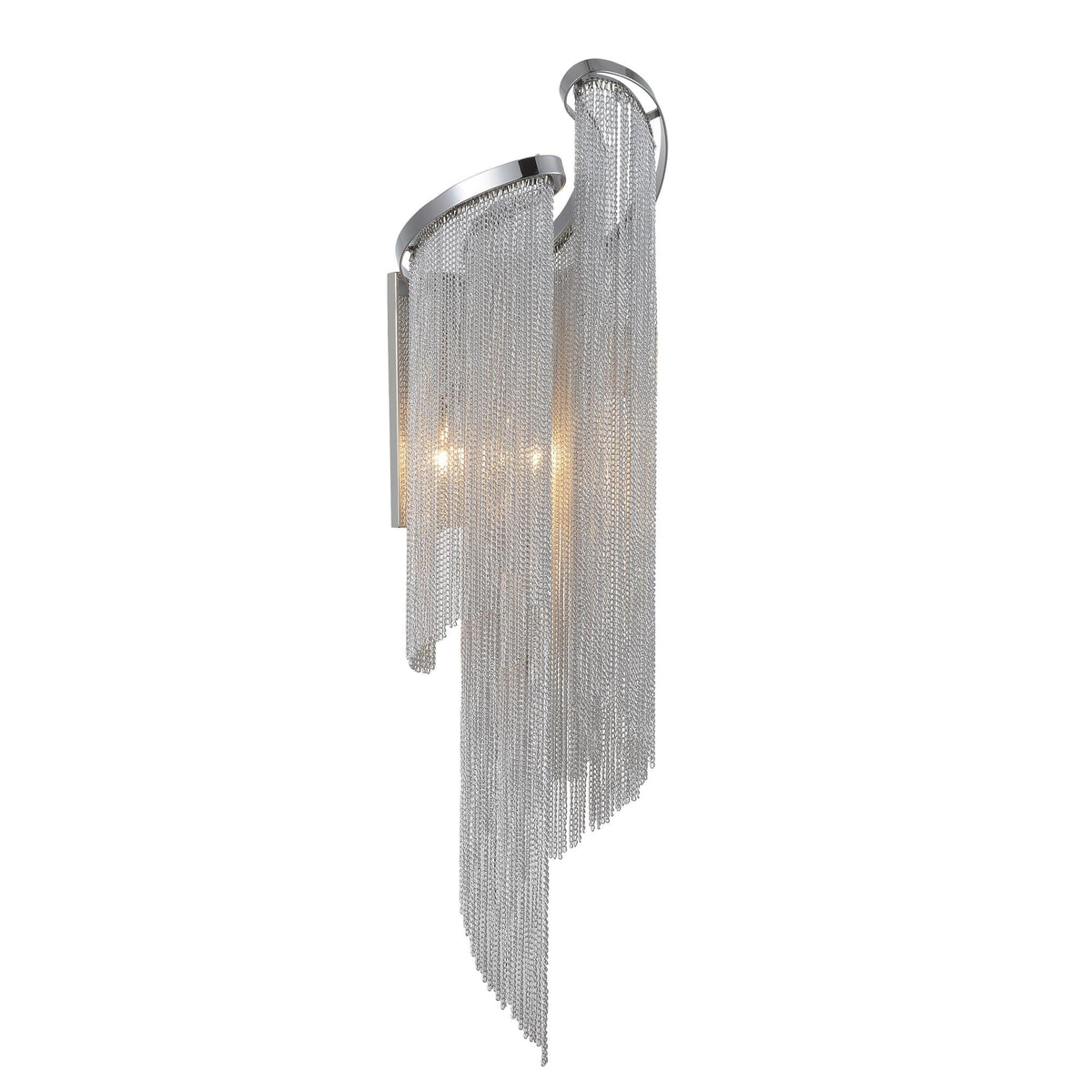 Daisy 2 Light 9in Chrome Wall Sconce - CWI Lighting