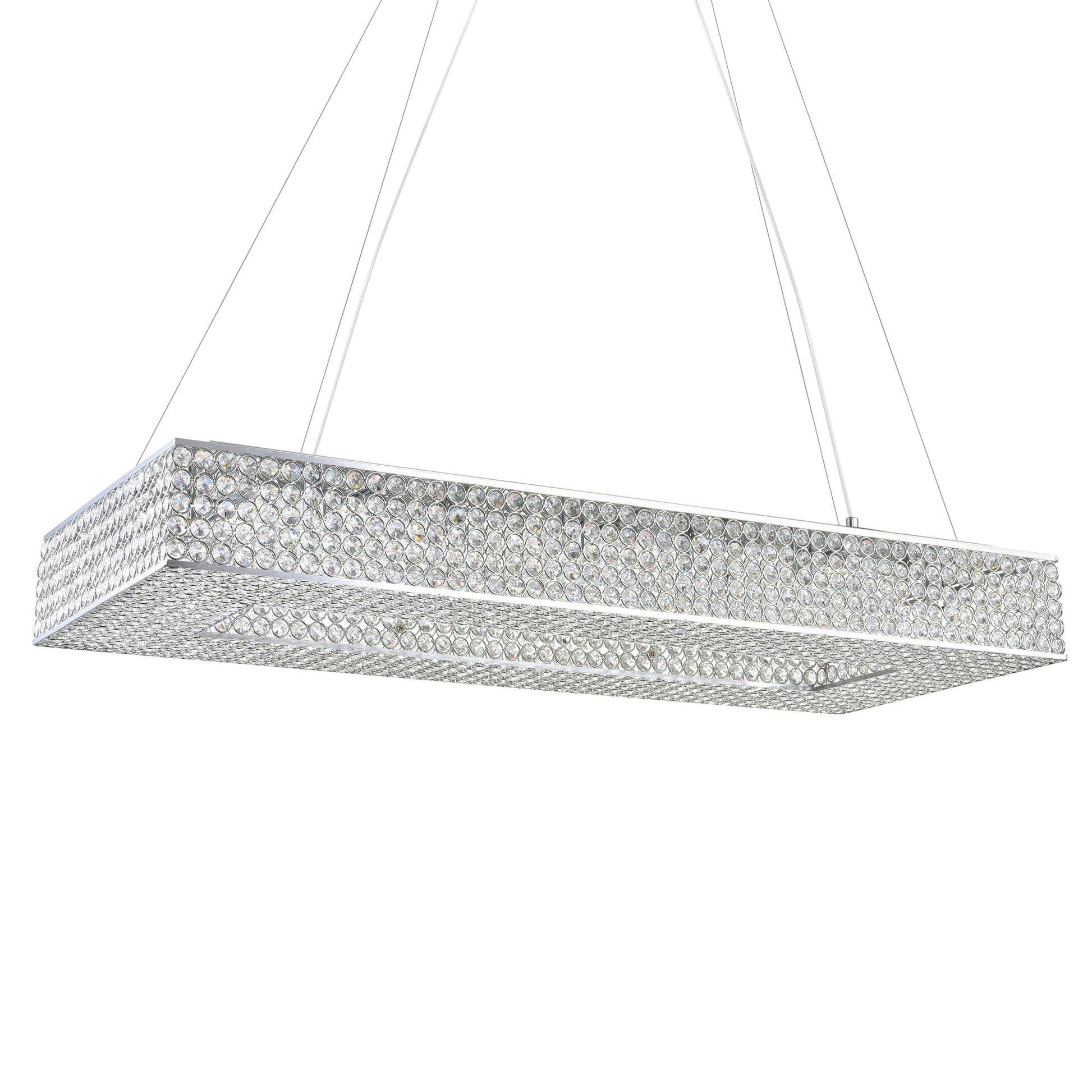 Dannie 16 Light Chandelier With Chrome Finish - CWI Lighting
