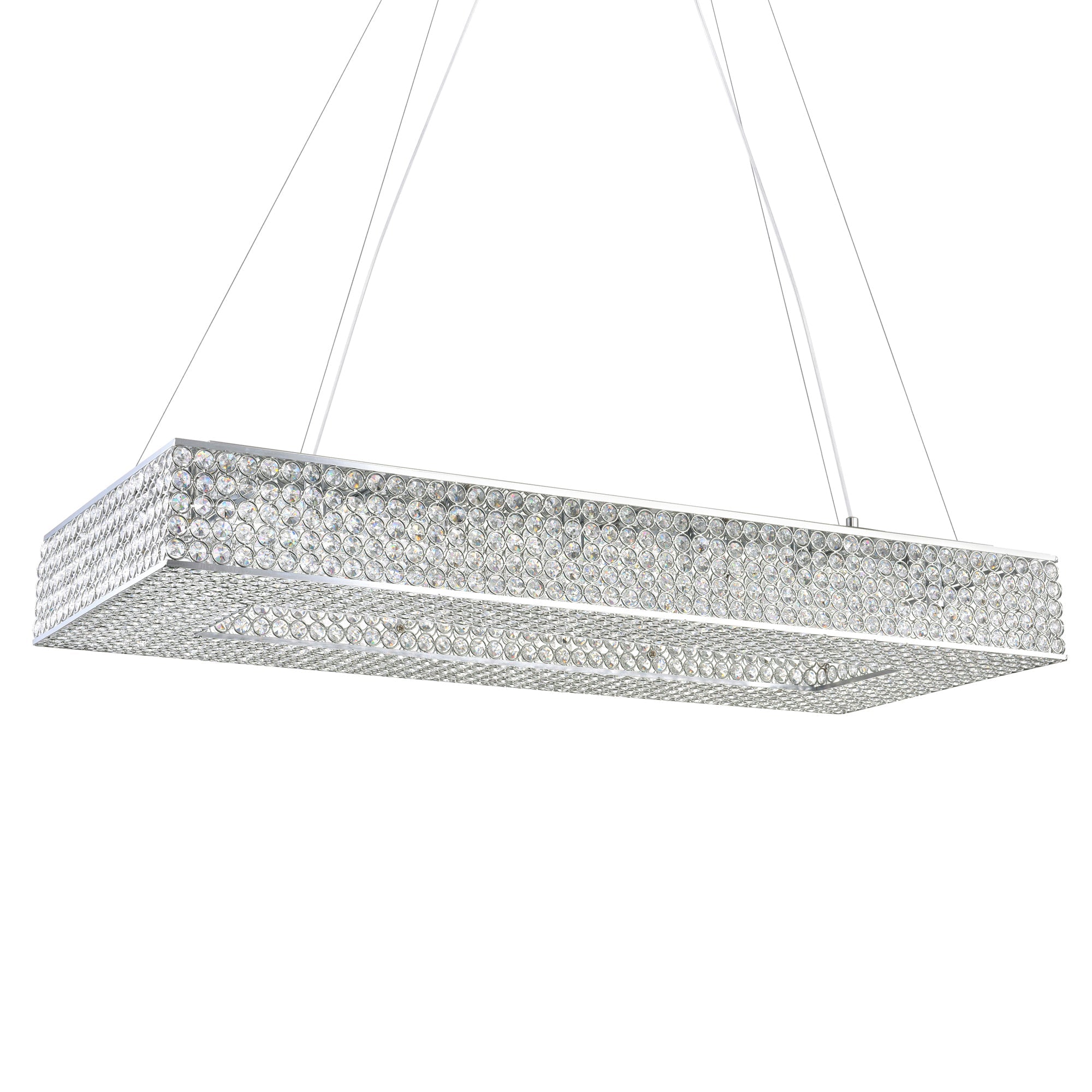 Dannie 16 Light Chandelier With Chrome Finish - CWI Lighting