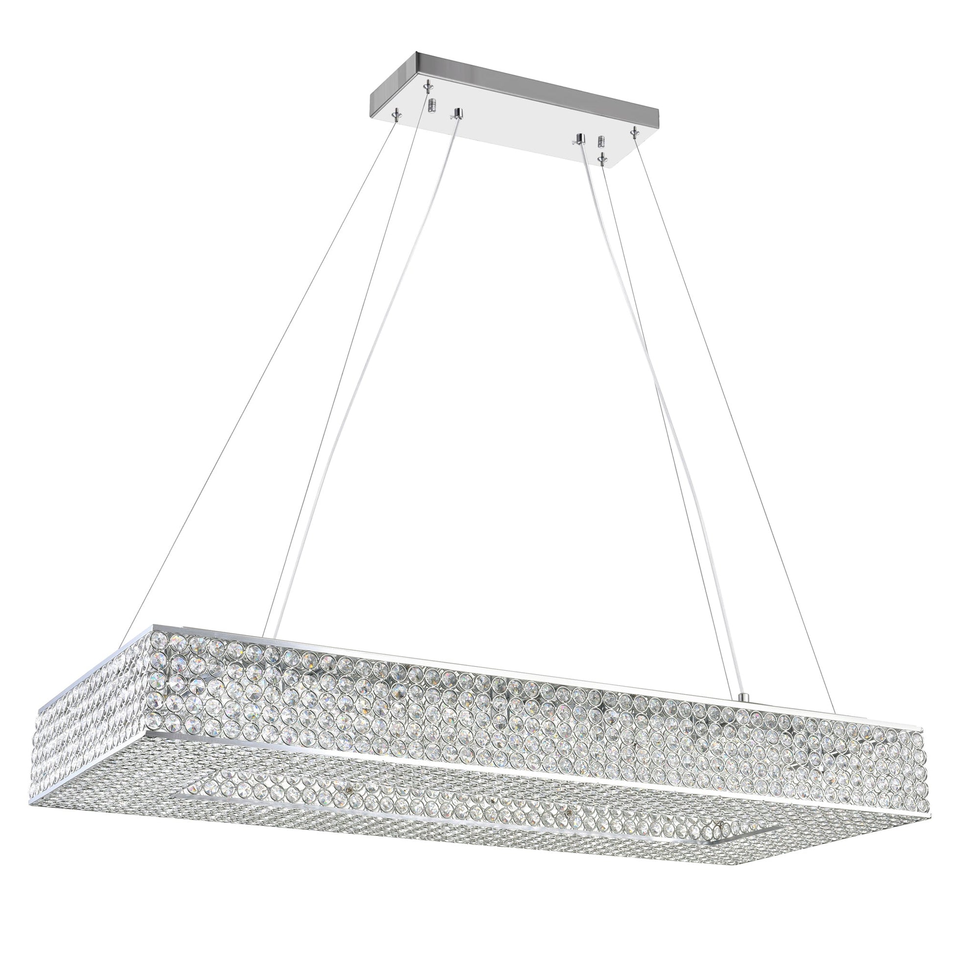 Dannie 16 Light Chandelier With Chrome Finish - CWI Lighting