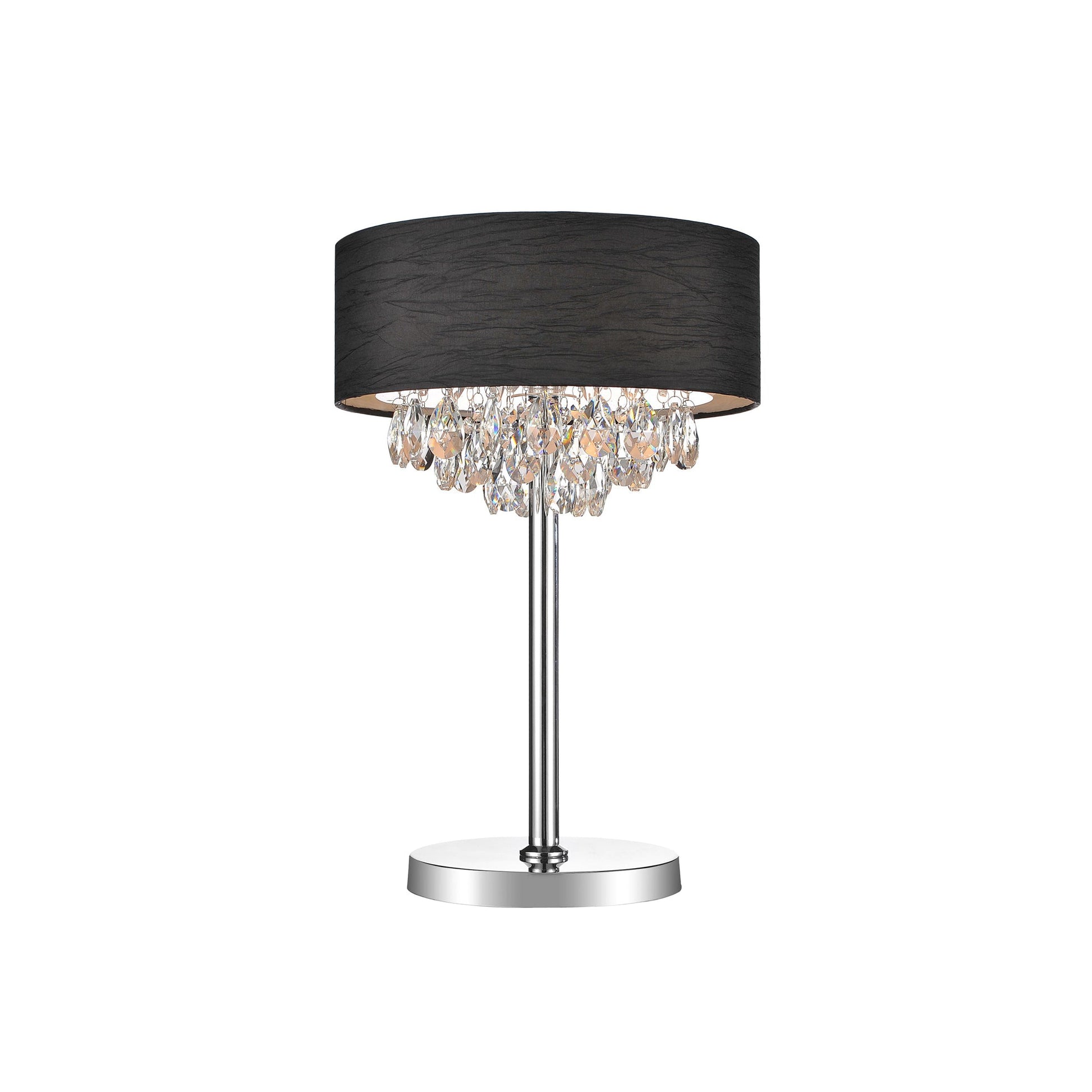 Dash 3 Light 14in Table Lamp with Black Shade - CWI Lighting
