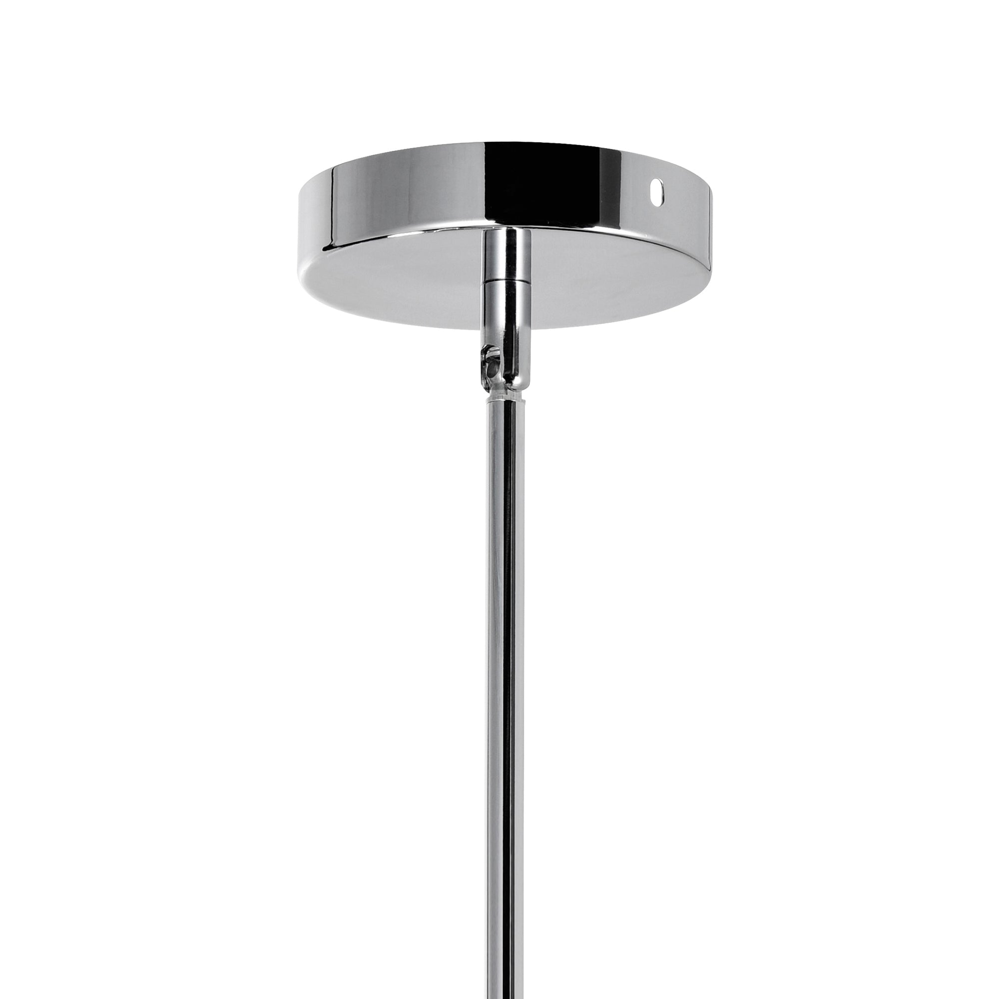 Dash 4 Light 18in Chrome Chandelier with Black Shade - CWI Lighting