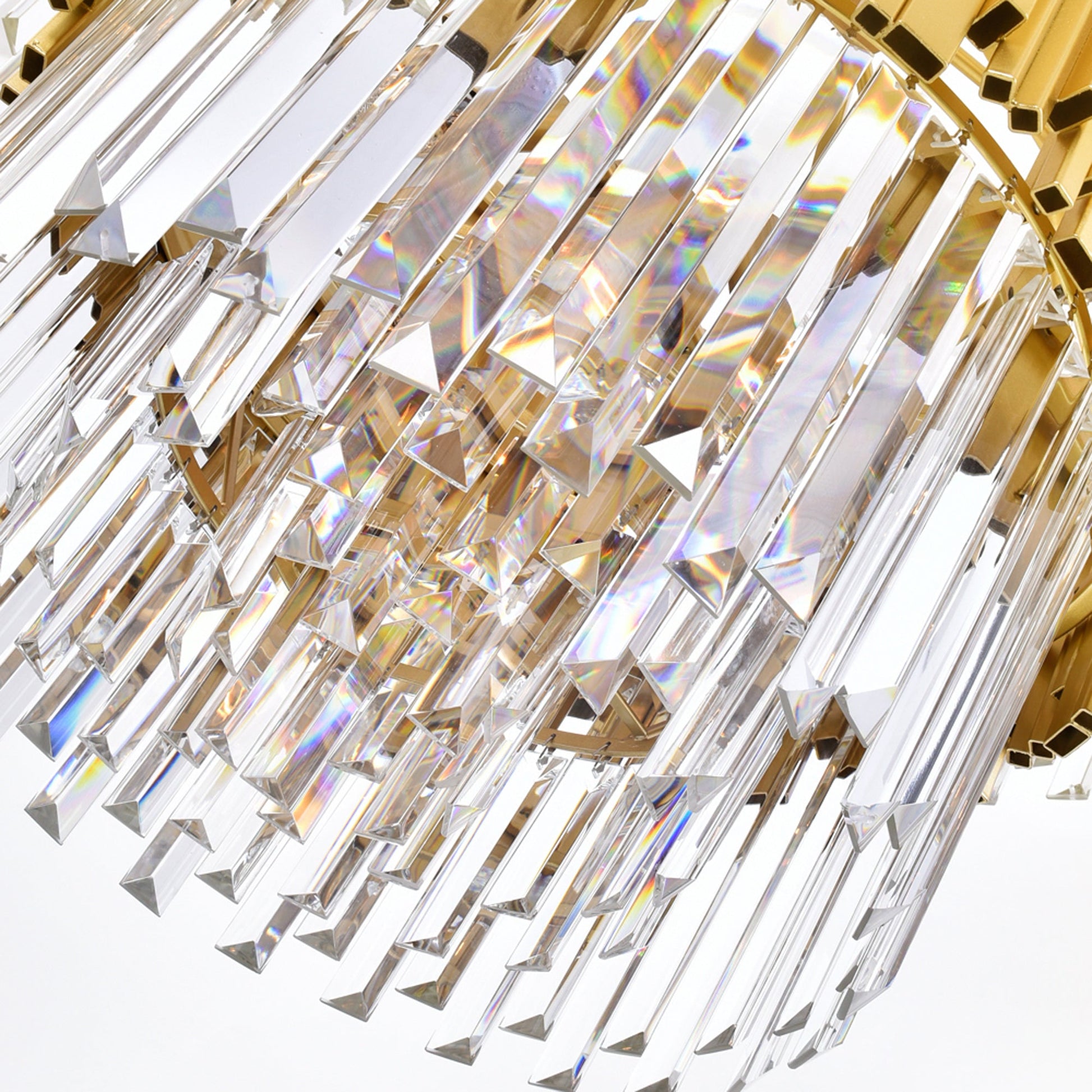 Deco 12 Light Medallion Gold Down Chandelier - CWI Lighting