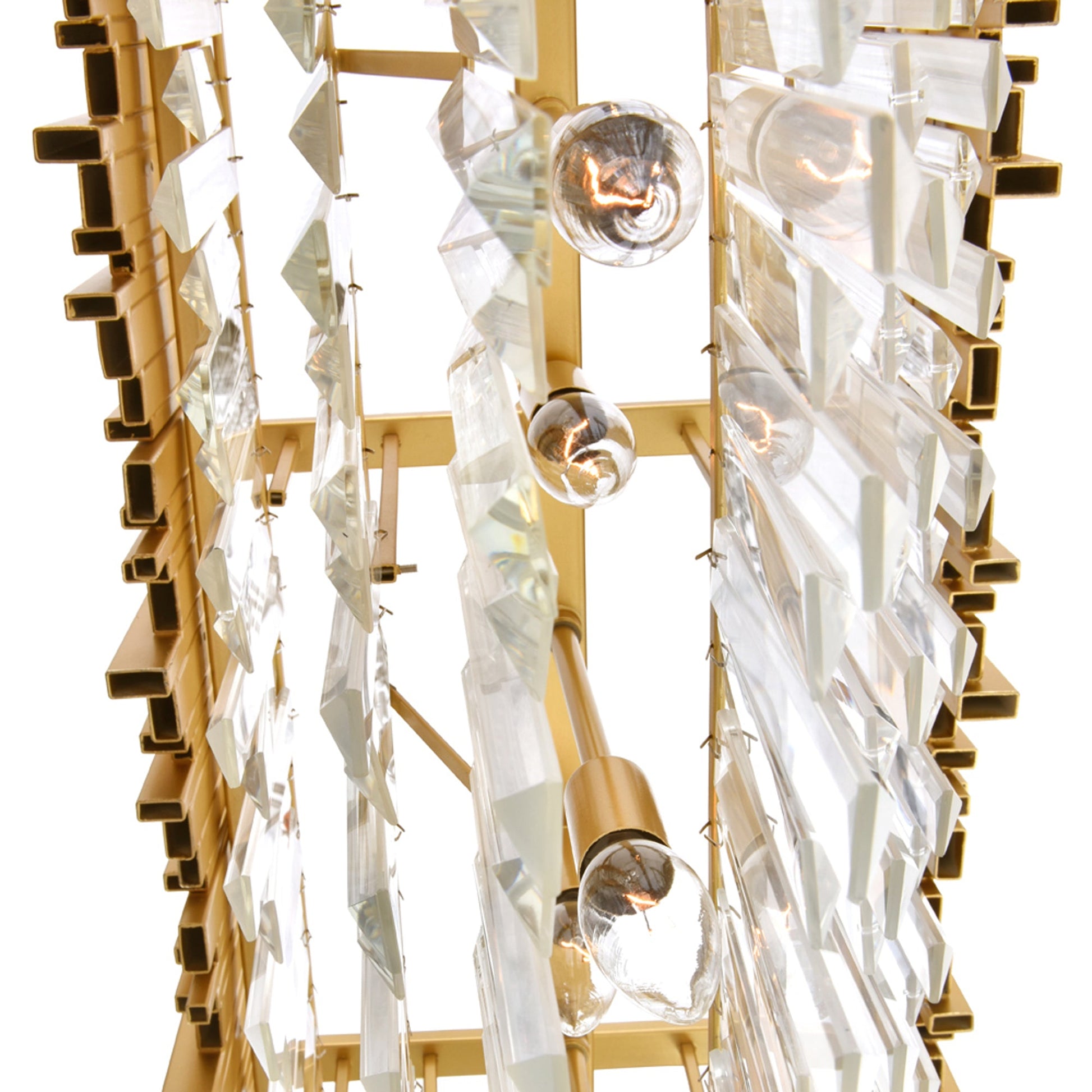 Deco 9 Light Medallion Gold Pool Table Light - CWI Lighting