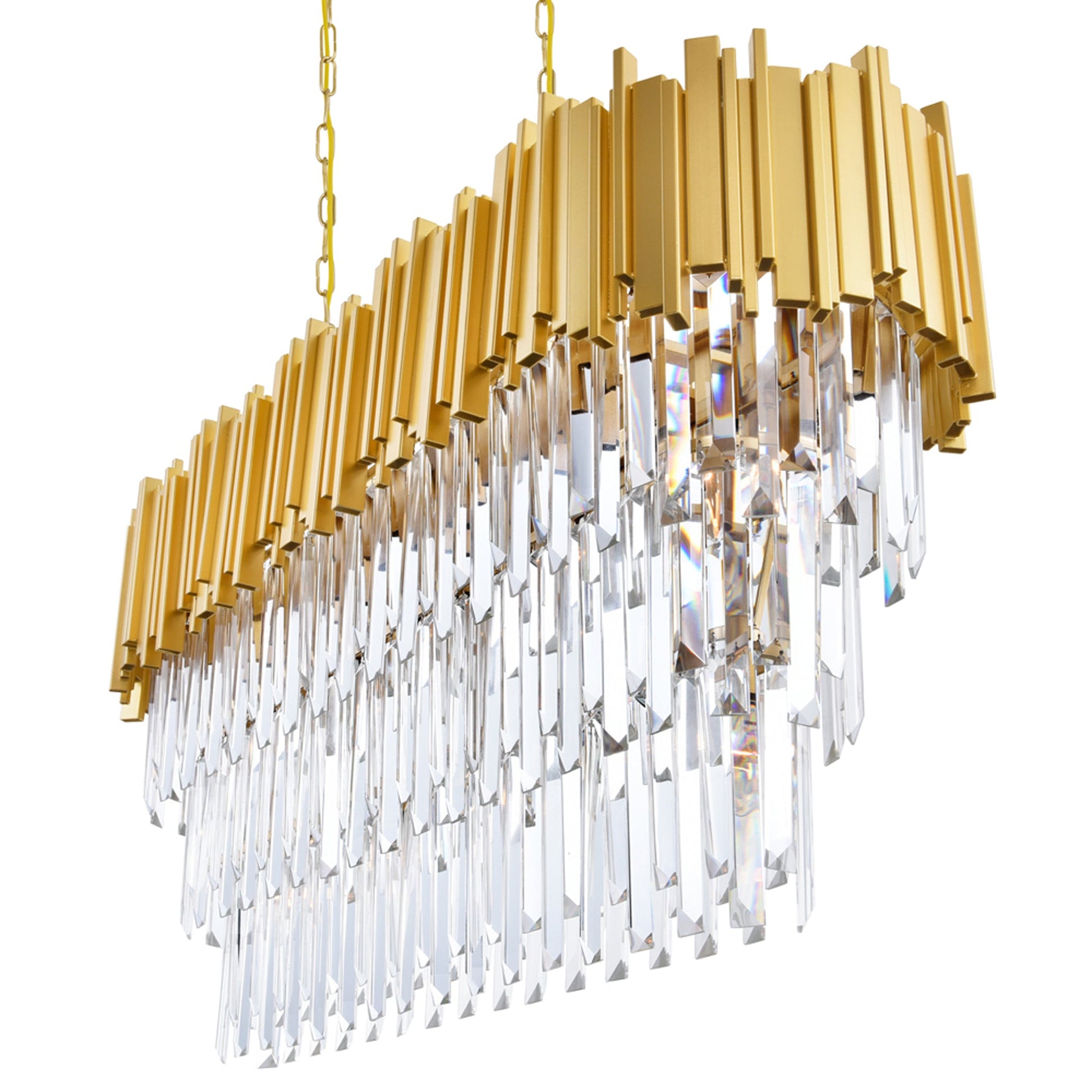 Deco 9 Light Medallion Gold Pool Table Light - CWI Lighting