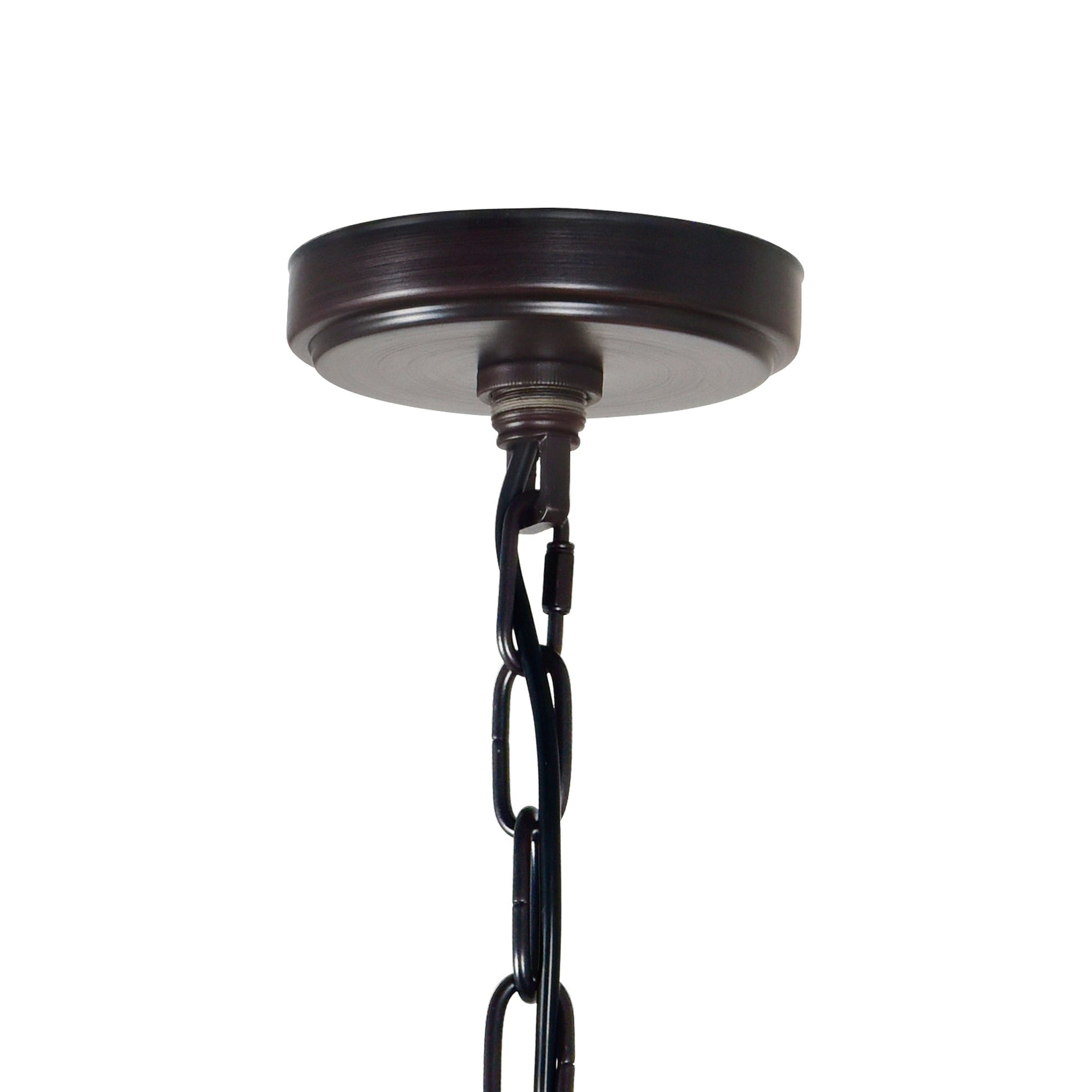 Desire 12 Light Oil Rubbed Bronze Drum Shade Chandelier - CWI Lighting