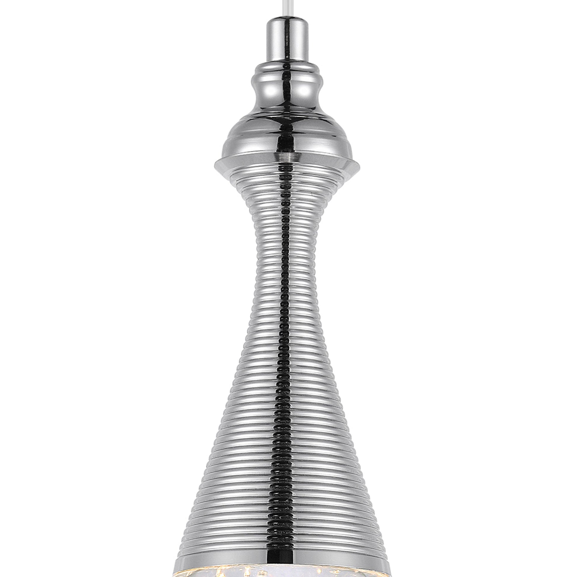 Dior LED Down Mini Pendant With Chrome Finish - CWI Lighting