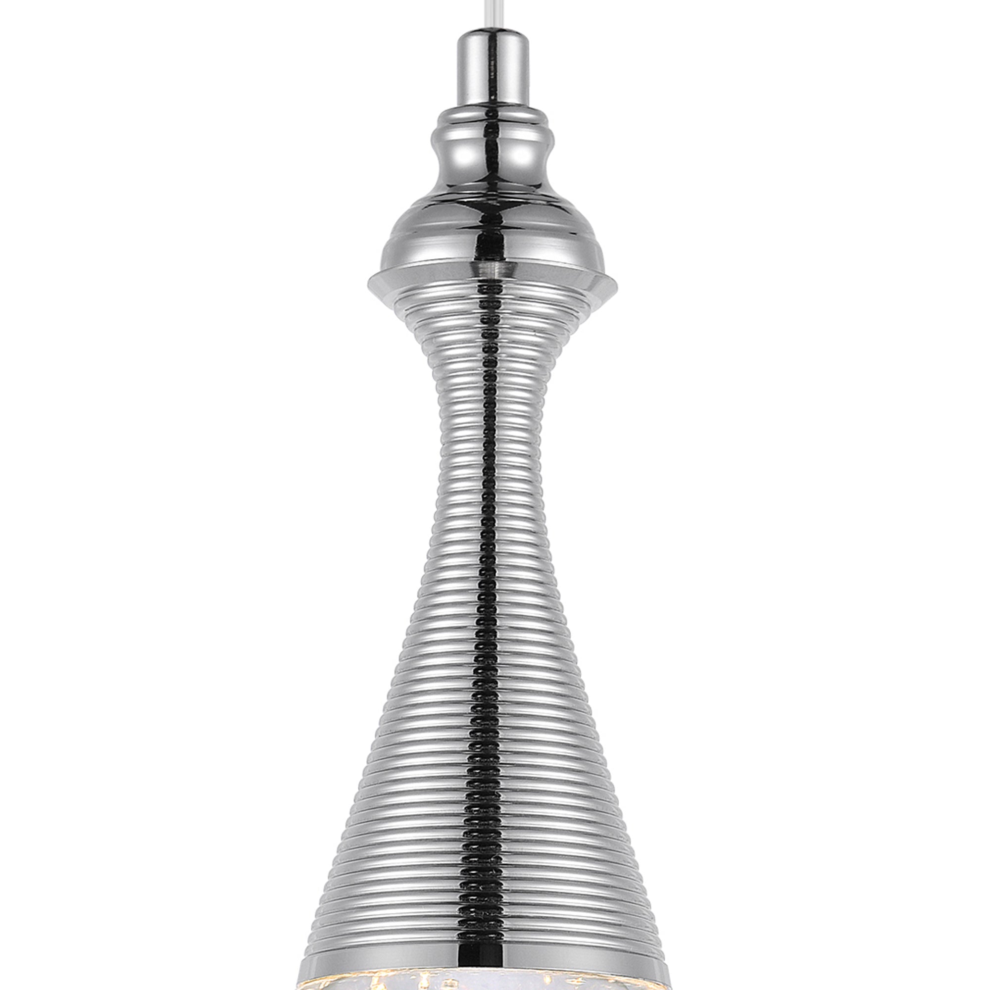 Dior LED Down Mini Pendant With Chrome Finish - CWI Lighting