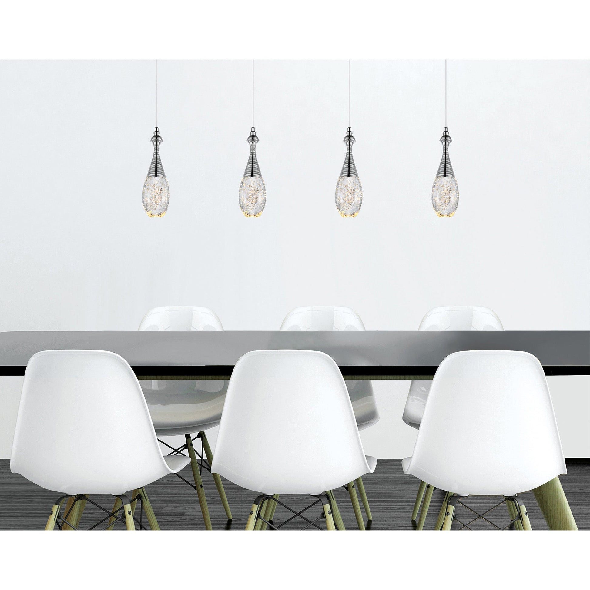 Dior LED Down Mini Pendant With Chrome Finish - CWI Lighting