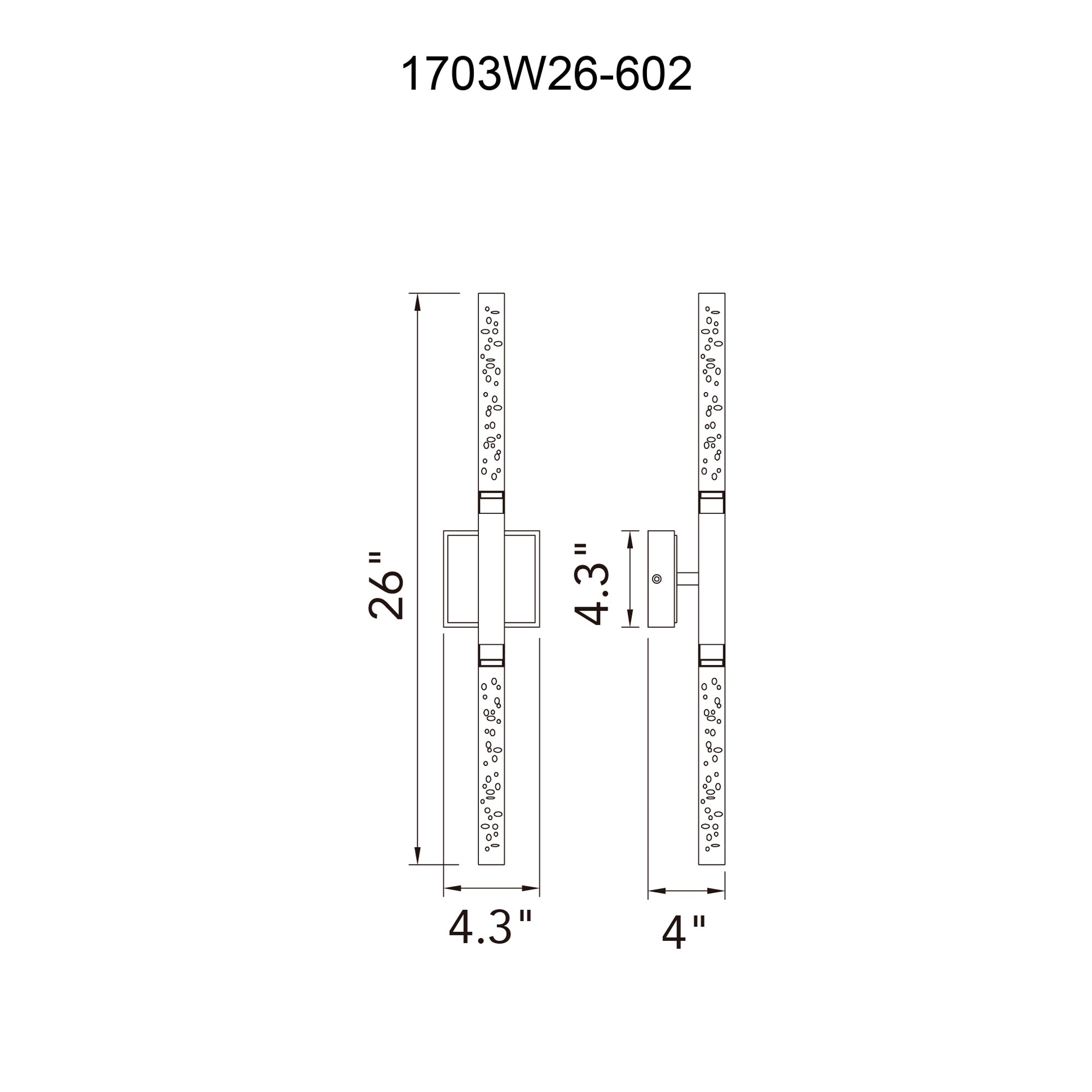 Dragonswatch Integrated LED 26in Satin Gold Vanity Light - CWI Lighting