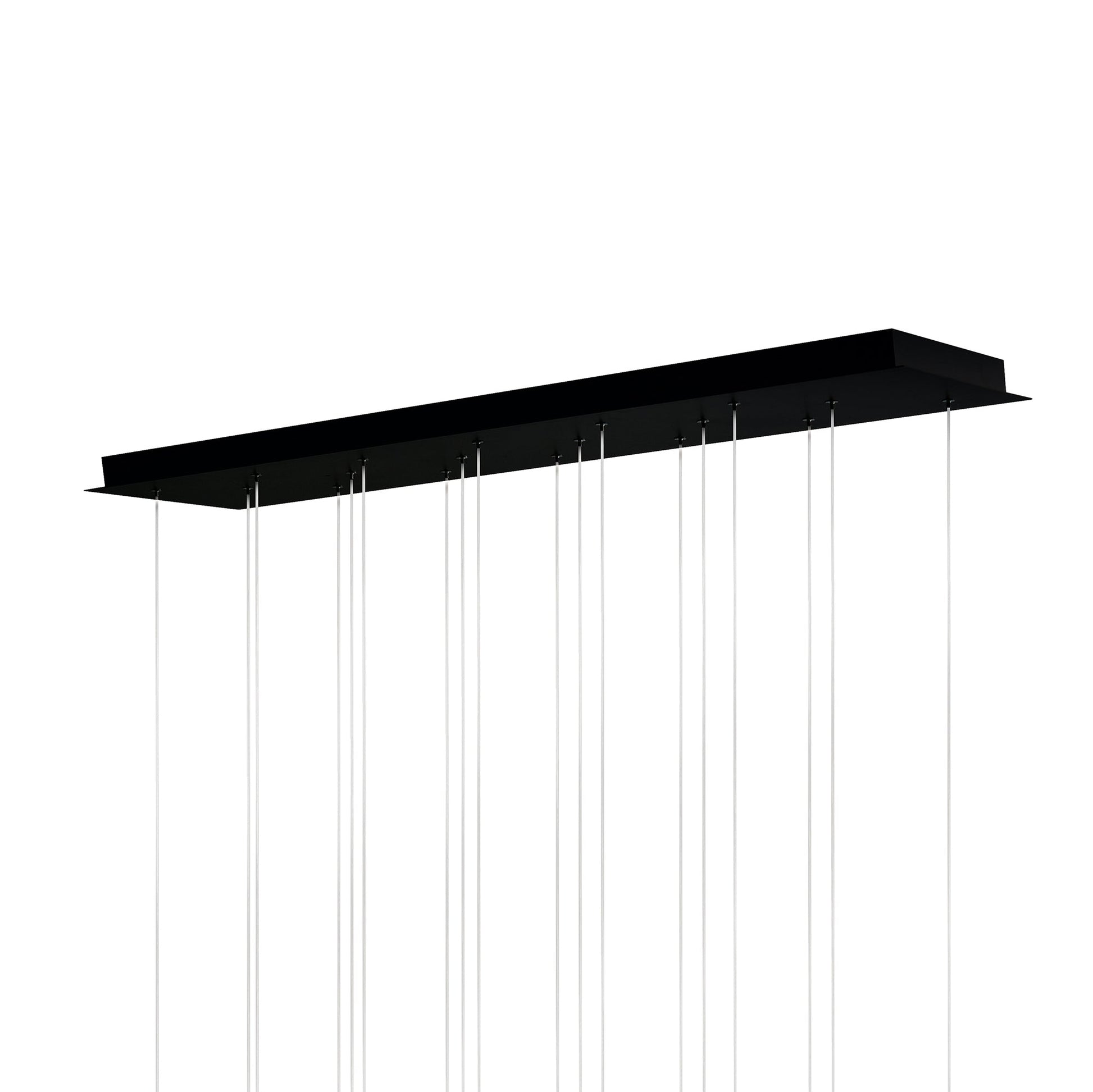 Dragonswatch Integrated LED 48in 18 Pendant Black Chandelier - CWI Lighting