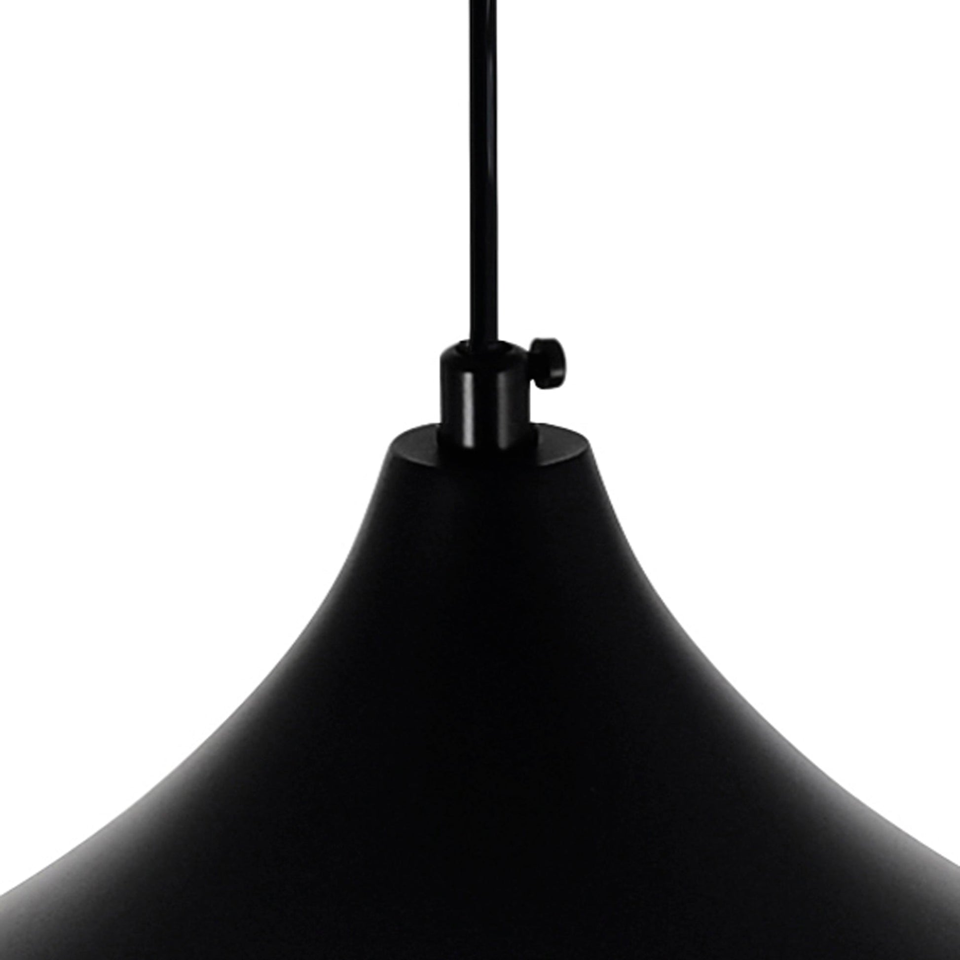 Dynamic 1 Light 10in Black Down Mini Pendant - CWI Lighting