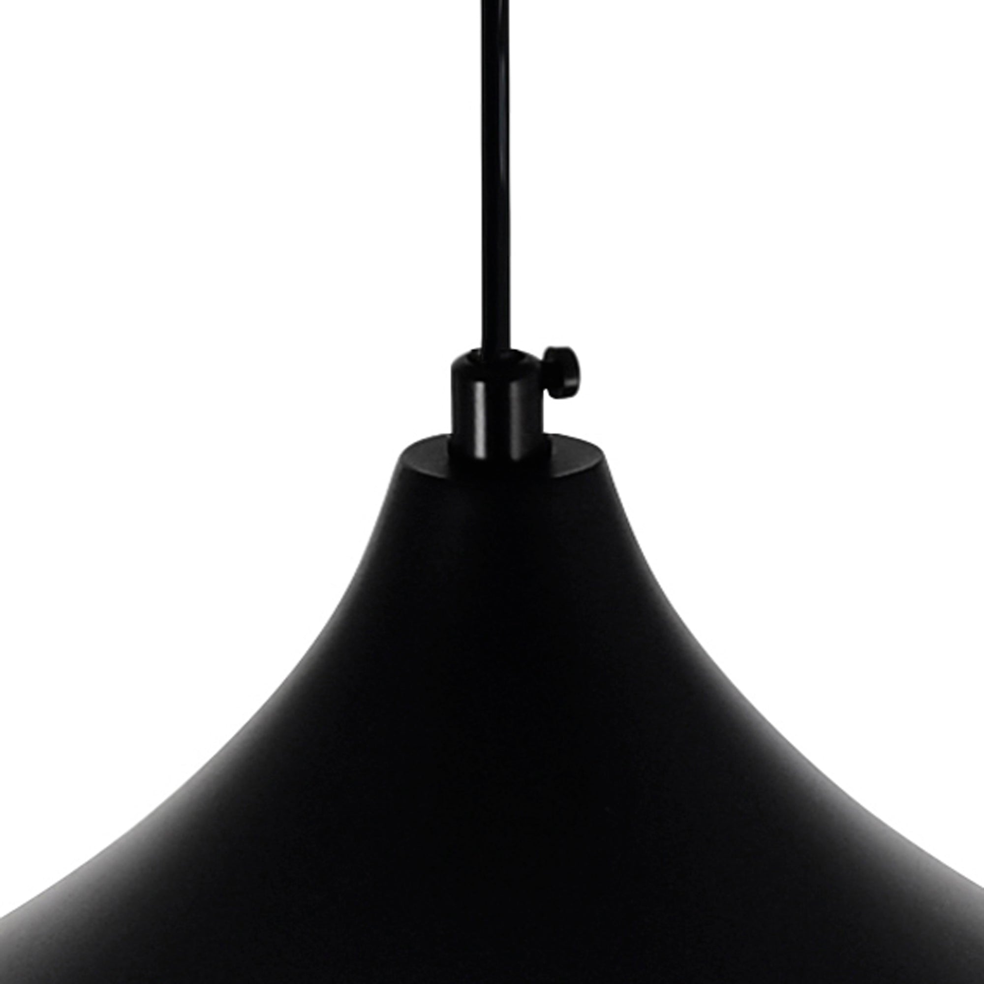 Dynamic 1 Light 10in Black Down Mini Pendant - CWI Lighting