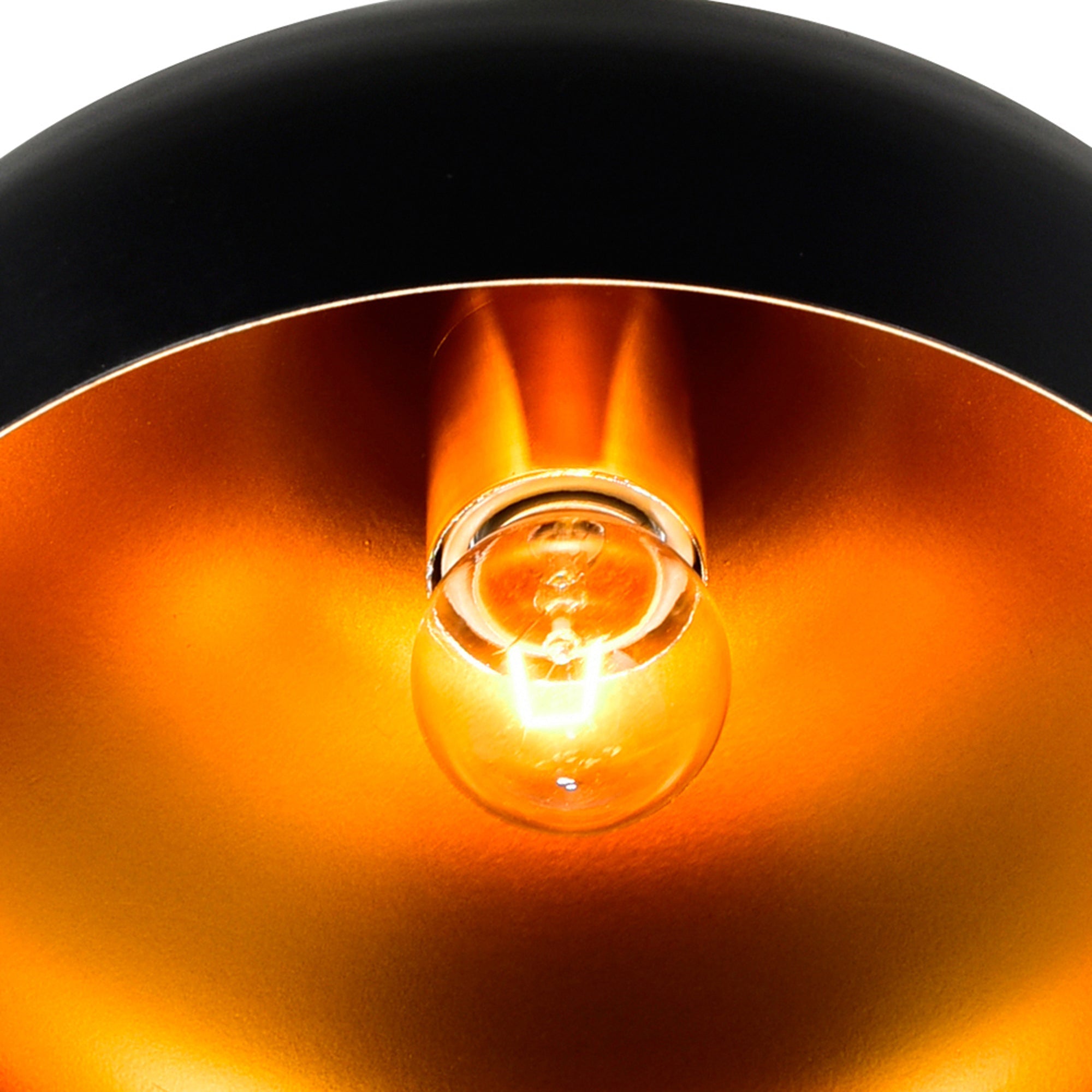 Dynamic 1 Light 15in Black Down Pendant - CWI Lighting