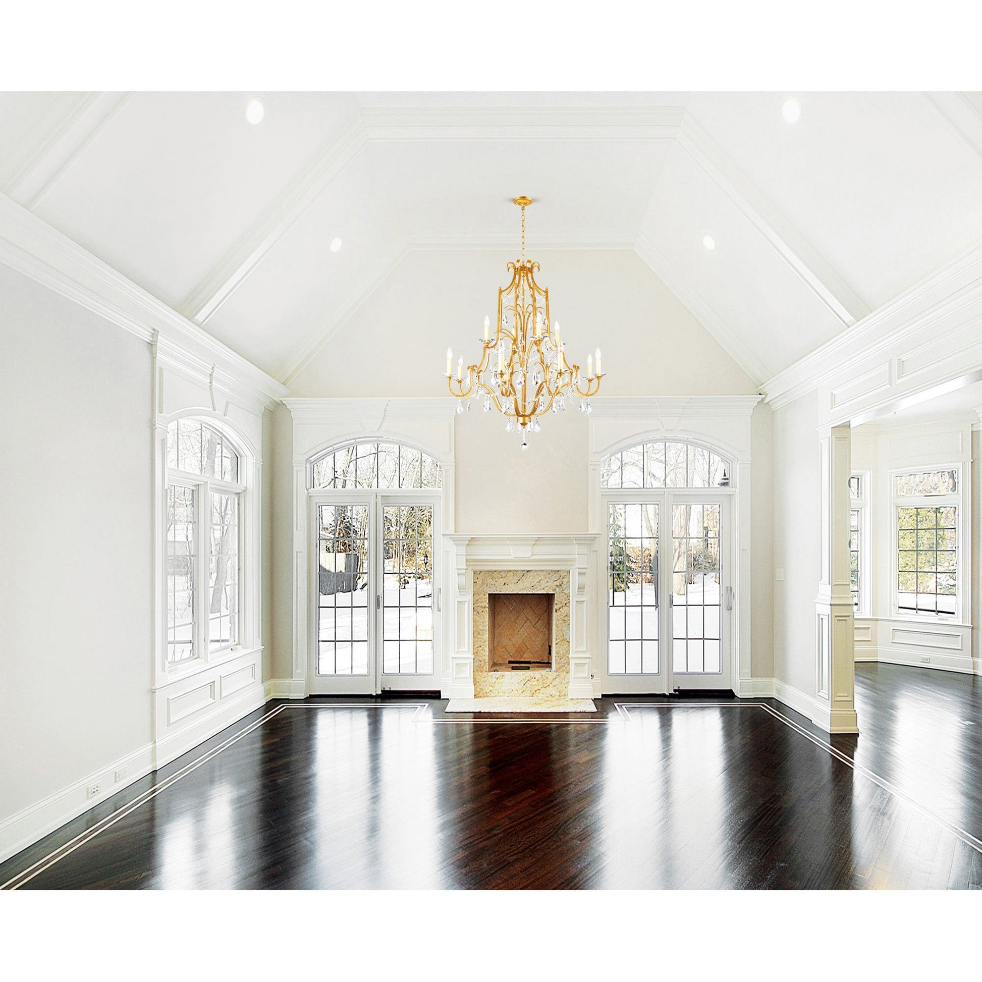 Electra 12 Light 37in Oxidized Bronze Chandelier - CWI Lighting