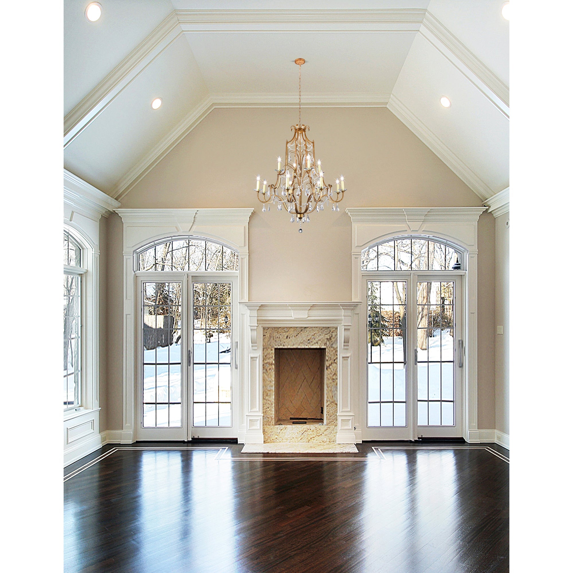 Electra 12 Light 37in Oxidized Bronze Chandelier - CWI Lighting