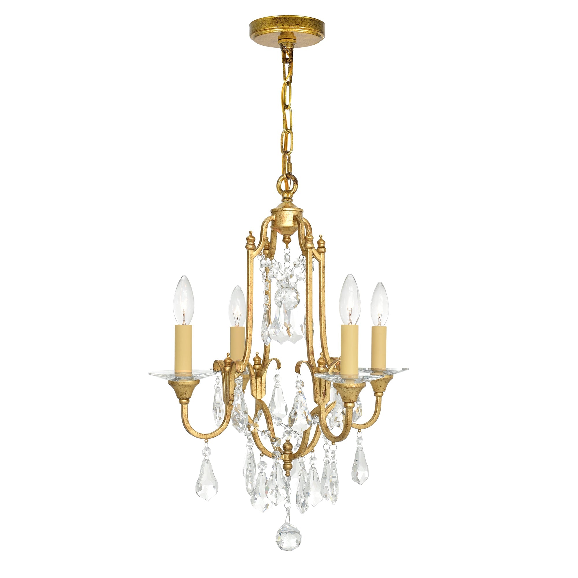 Electra 4 Light 17in Oxidized Bronze Chandelier - CWI Lighting