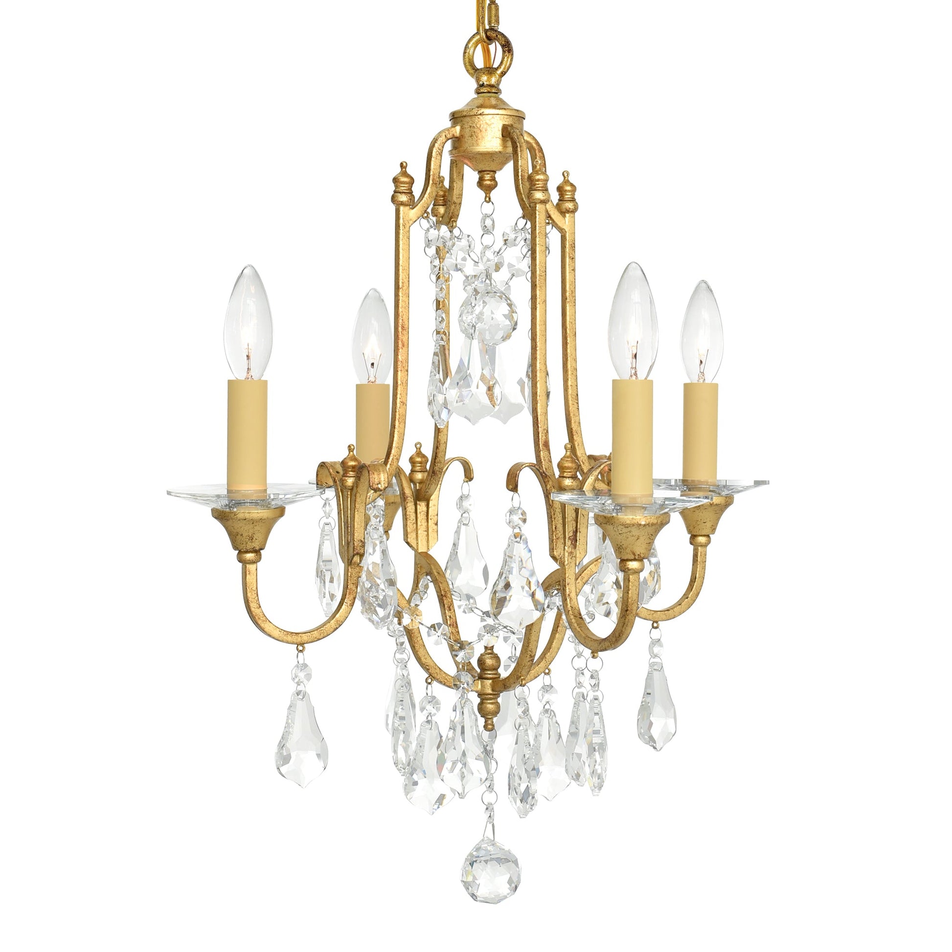 Electra 4 Light 17in Oxidized Bronze Chandelier - CWI Lighting
