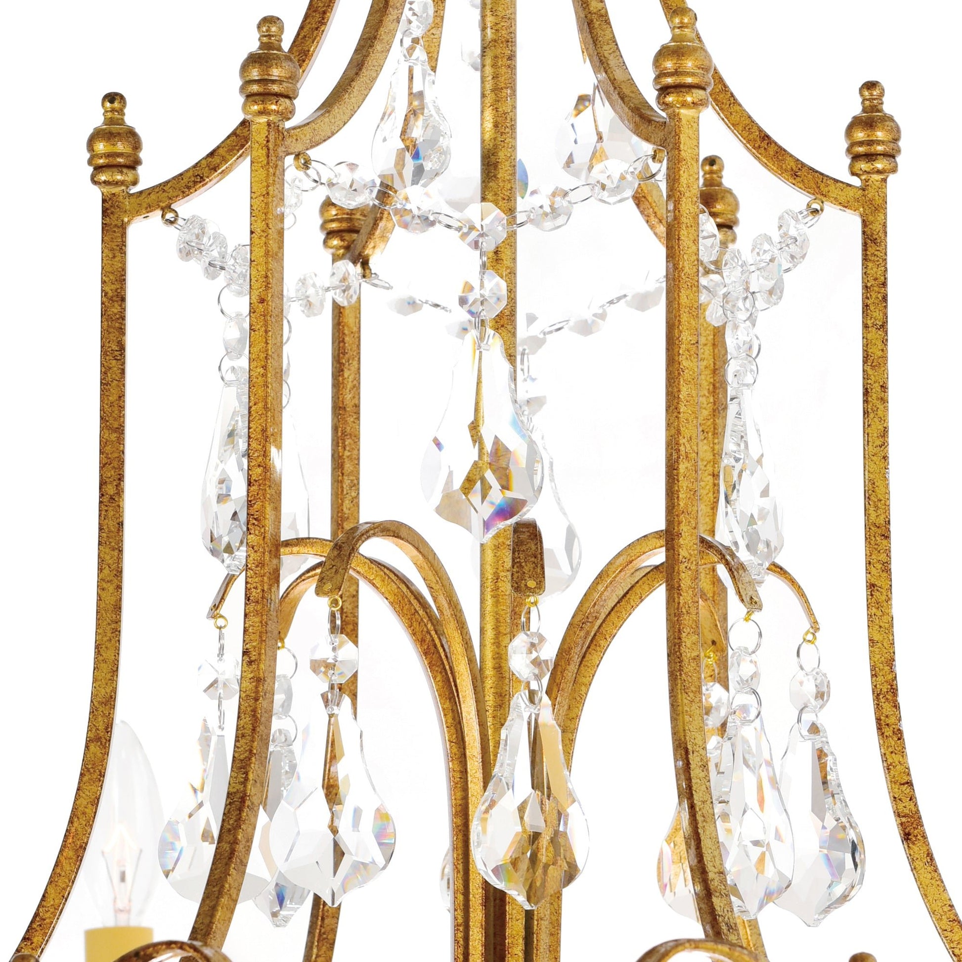 Electra 6 Light 28in Oxidized Bronze Chandelier - CWI Lighting