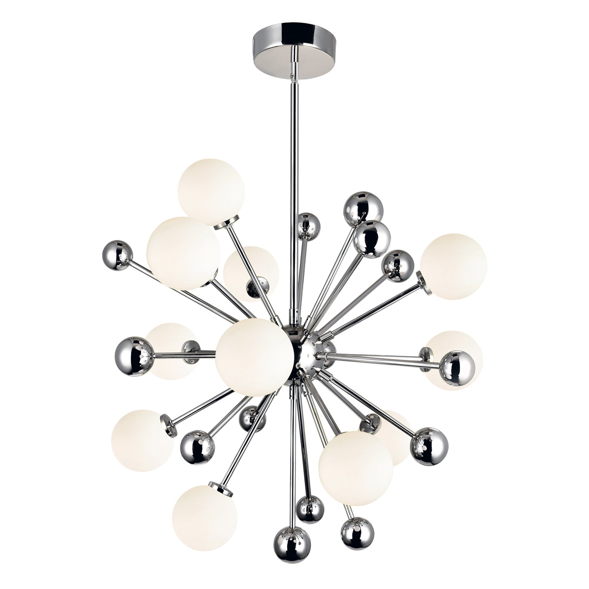 Element 11 Light Chandelier With Polished Nickel Finish - CWI Lighting