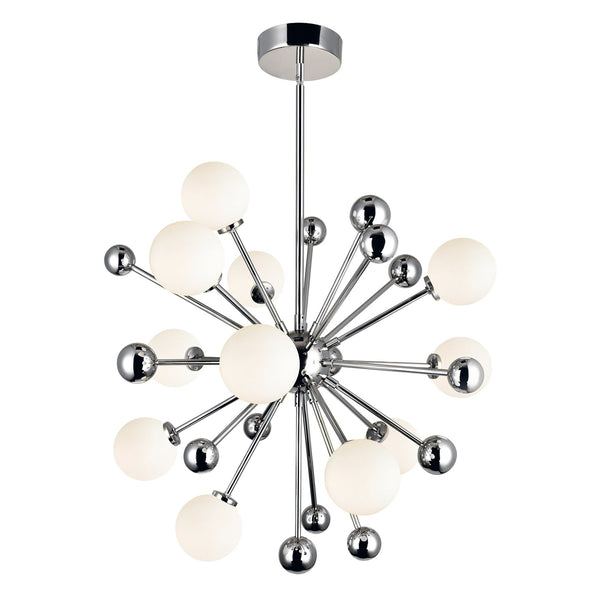 Element 11 Light Chandelier With Polished Nickel Finish - CWI Lighting