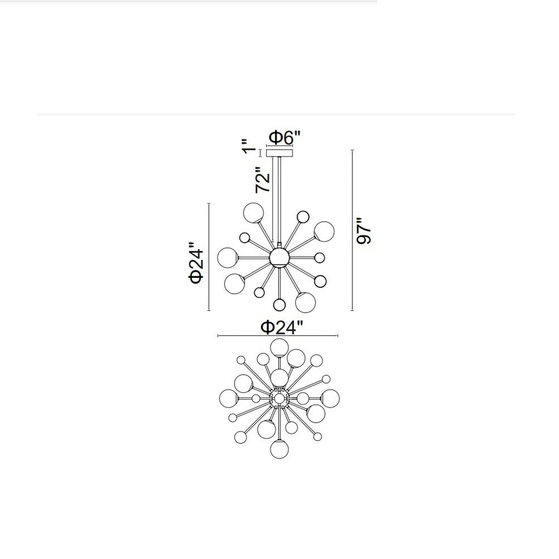 Element 11 Light Chandelier With Polished Nickel Finish - CWI Lighting