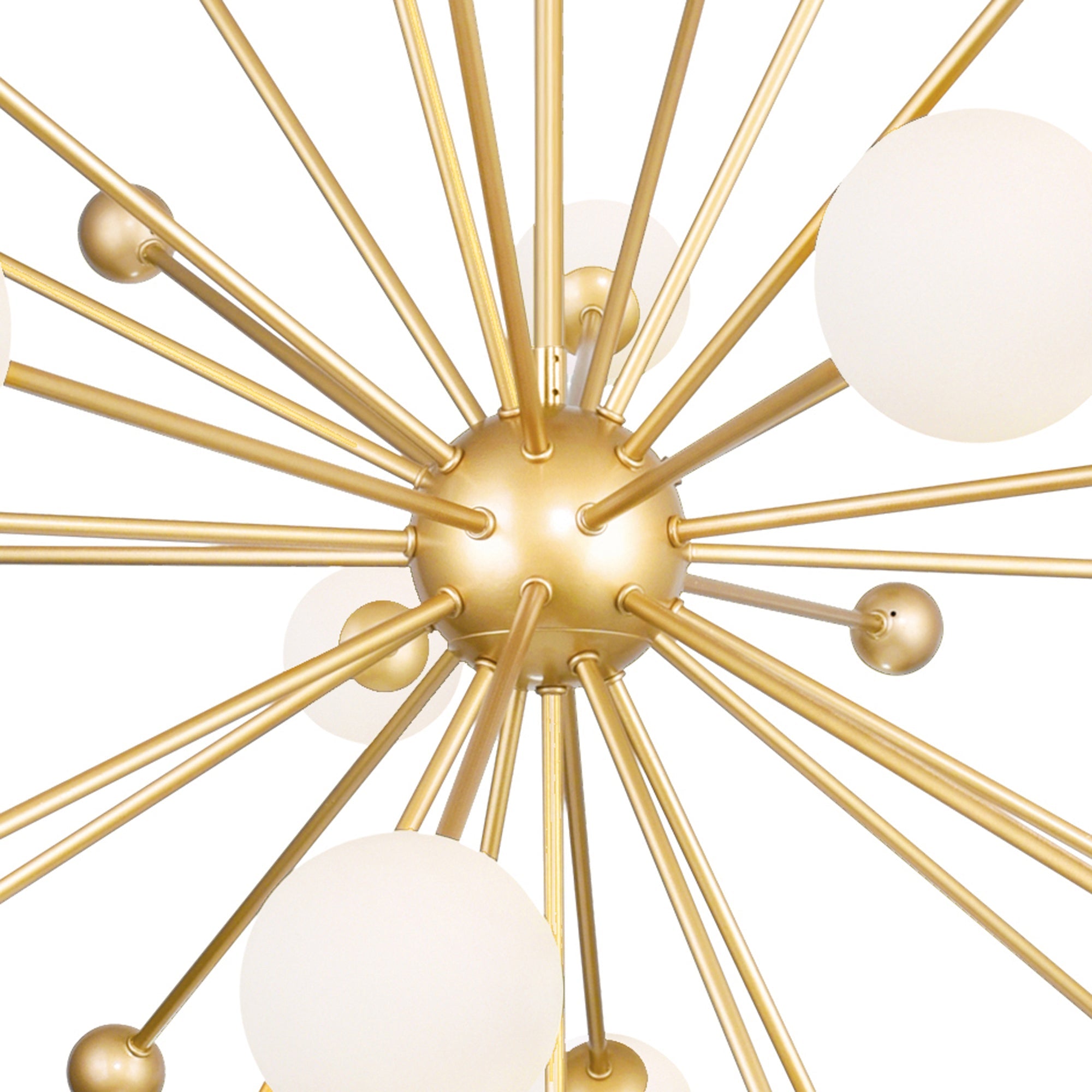 Element 17 Light 39in Sun Gold Chandelier - CWI Lighting