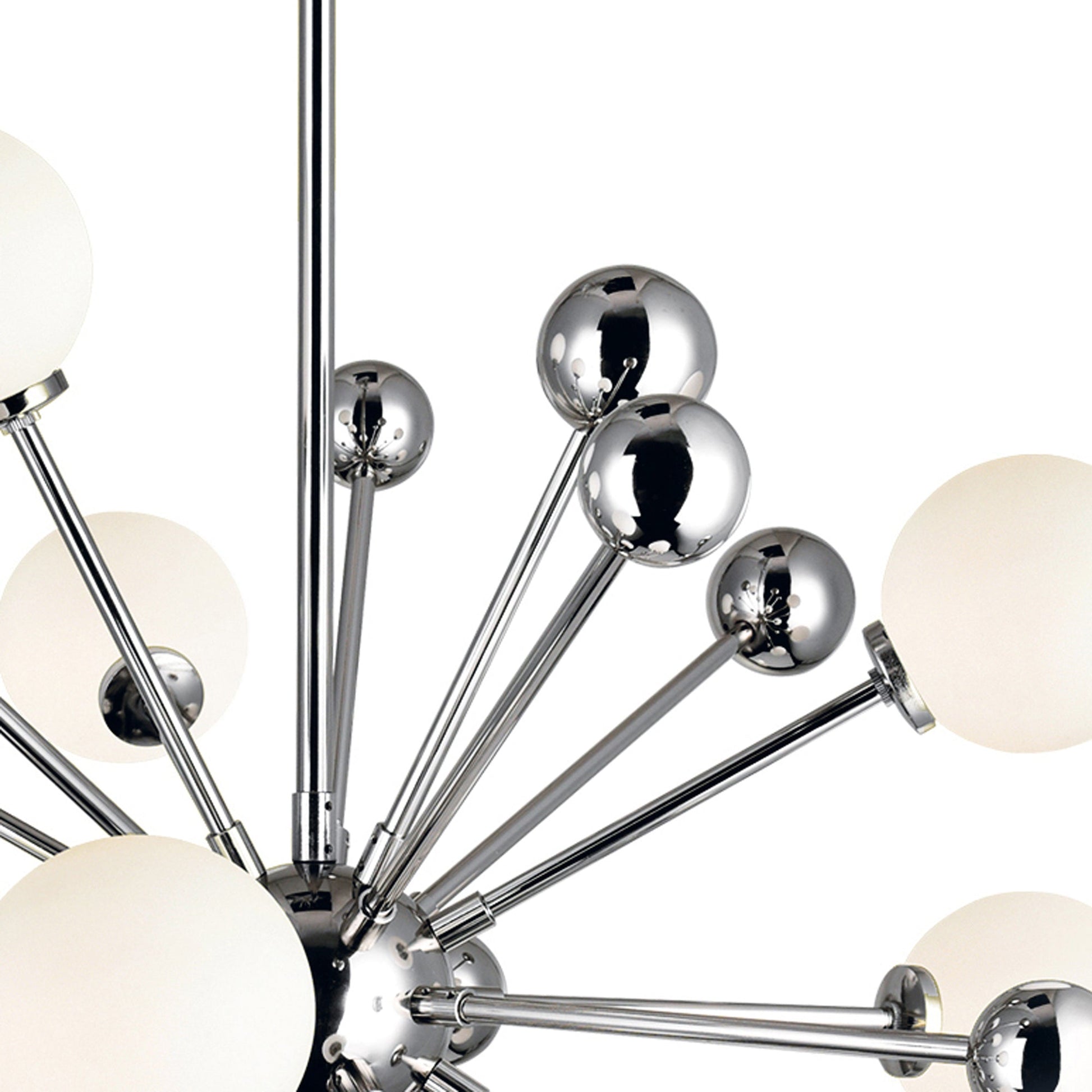 Element 17 Light Chandelier With Polished Nickel Finish - CWI Lighting