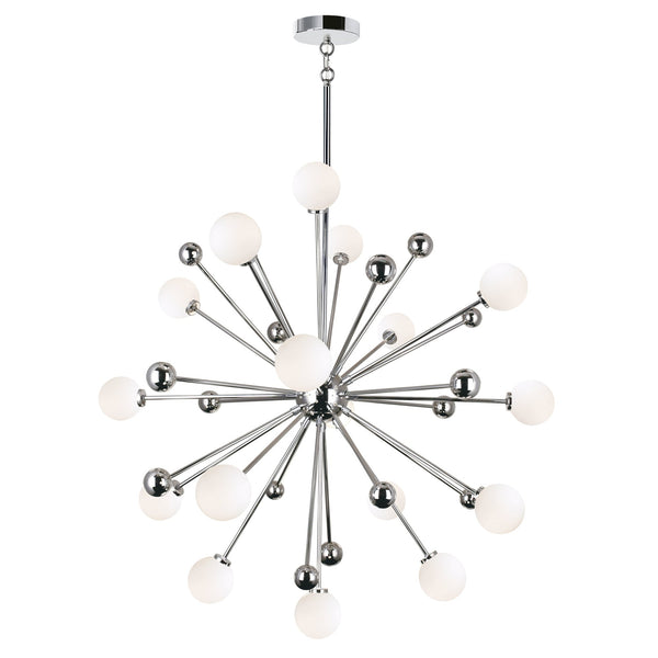 Element 17 Light Chandelier With Polished Nickel Finish - CWI Lighting