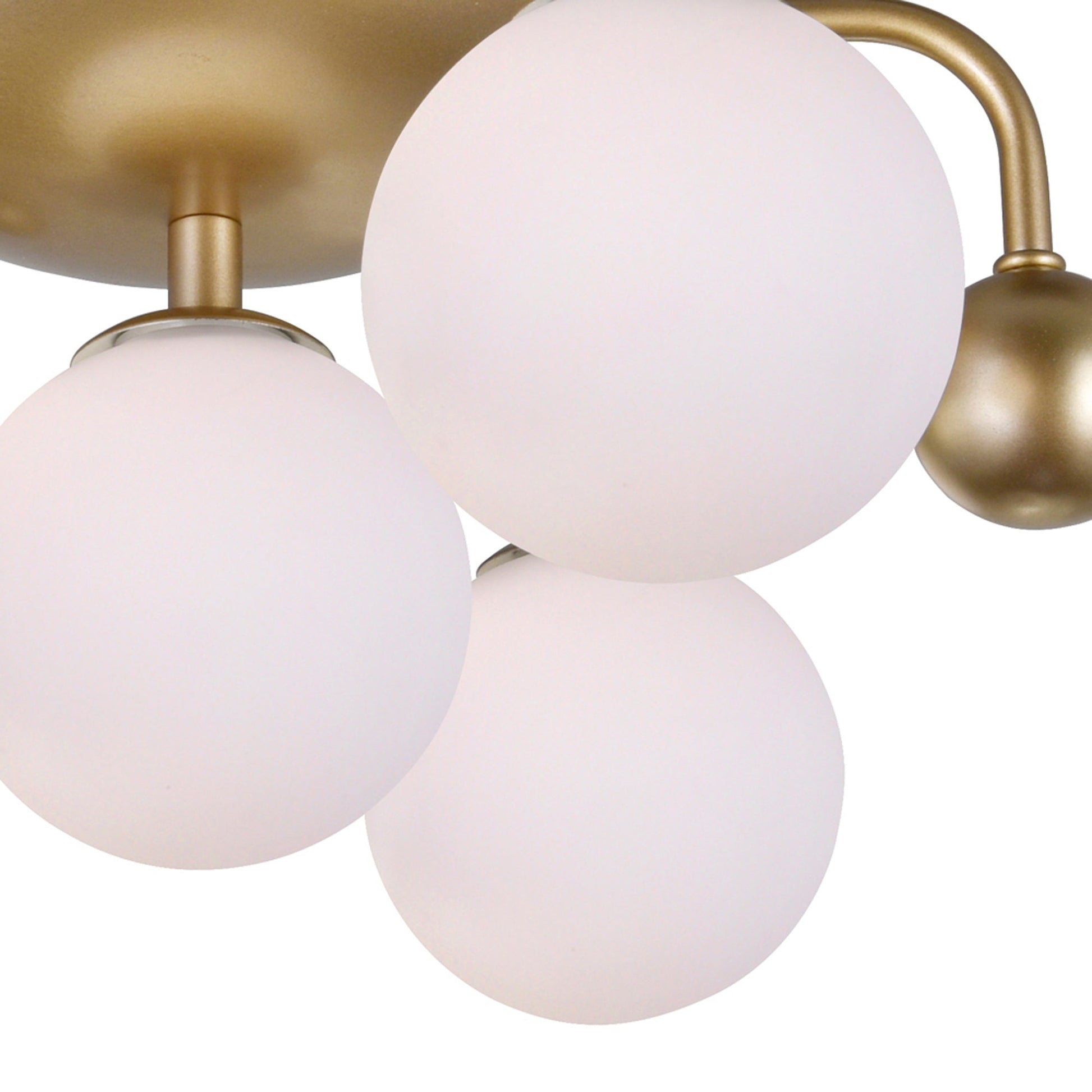 Element 4 Light 16in Sun Gold Flush Mount - CWI Lighting