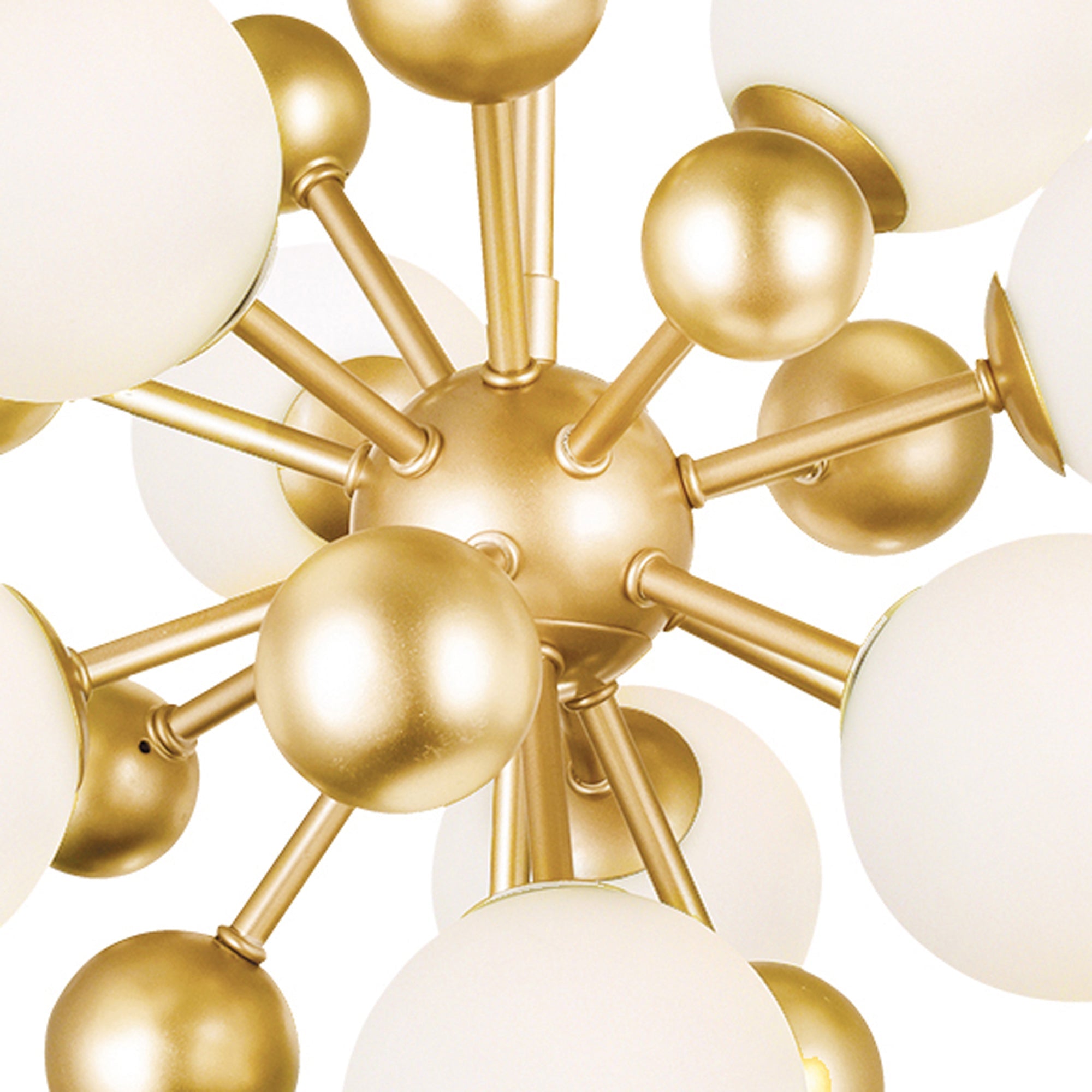 Element 8 Light 16in Sun Gold Chandelier - CWI Lighting