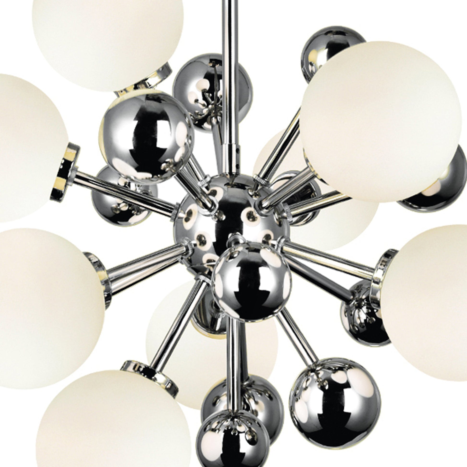 Element 8 Light Chandelier With Polished Nickel Finish - CWI Lighting