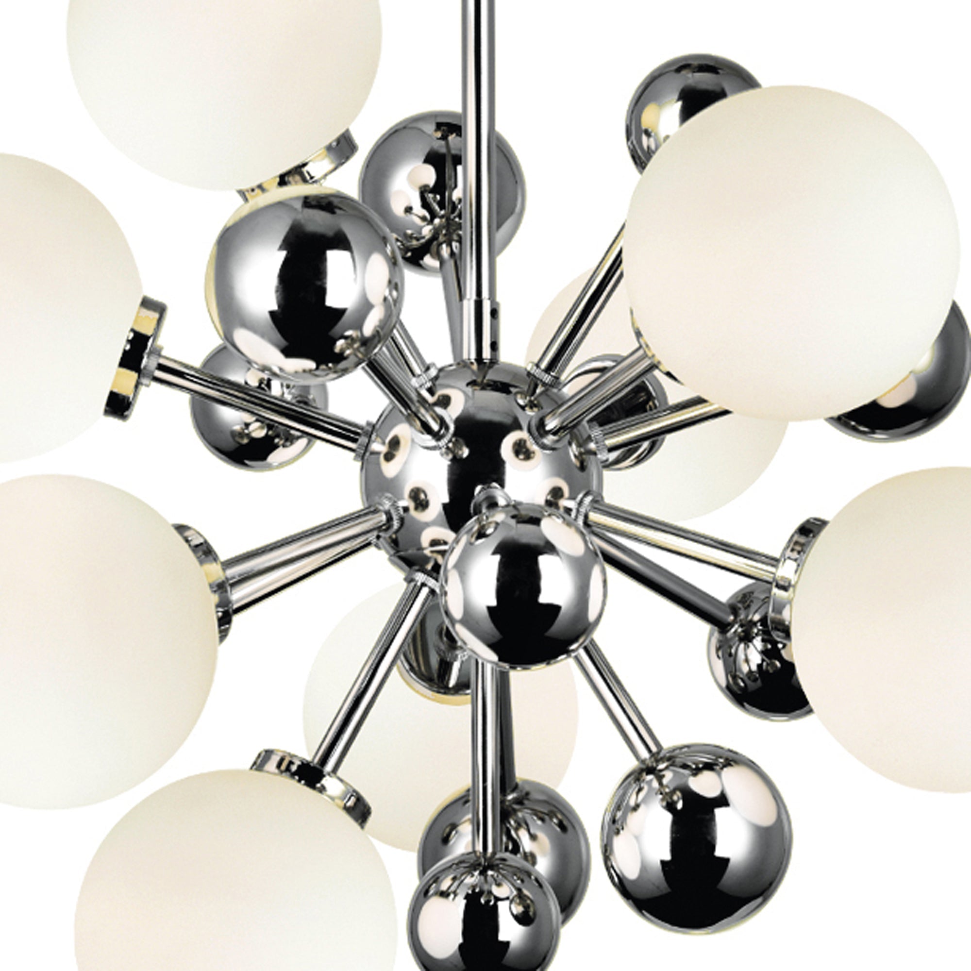 Element 8 Light Chandelier With Polished Nickel Finish - CWI Lighting
