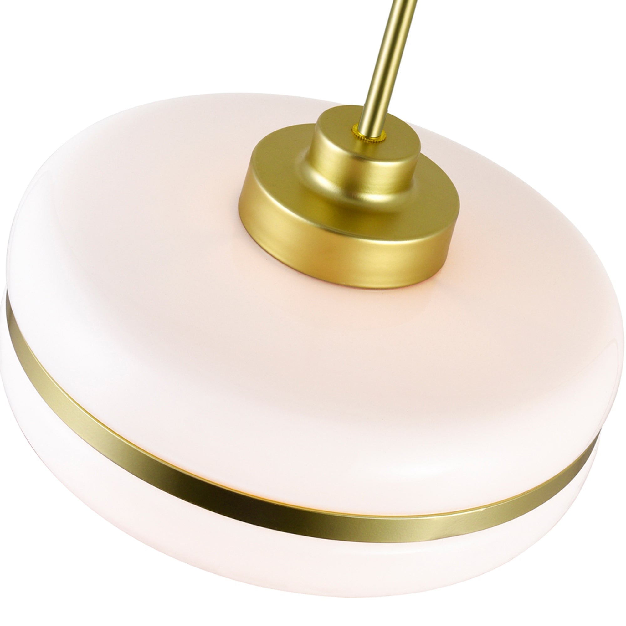 Elementary 1 Light Down Pendant With Pearl Gold Finish - CWI Lighting