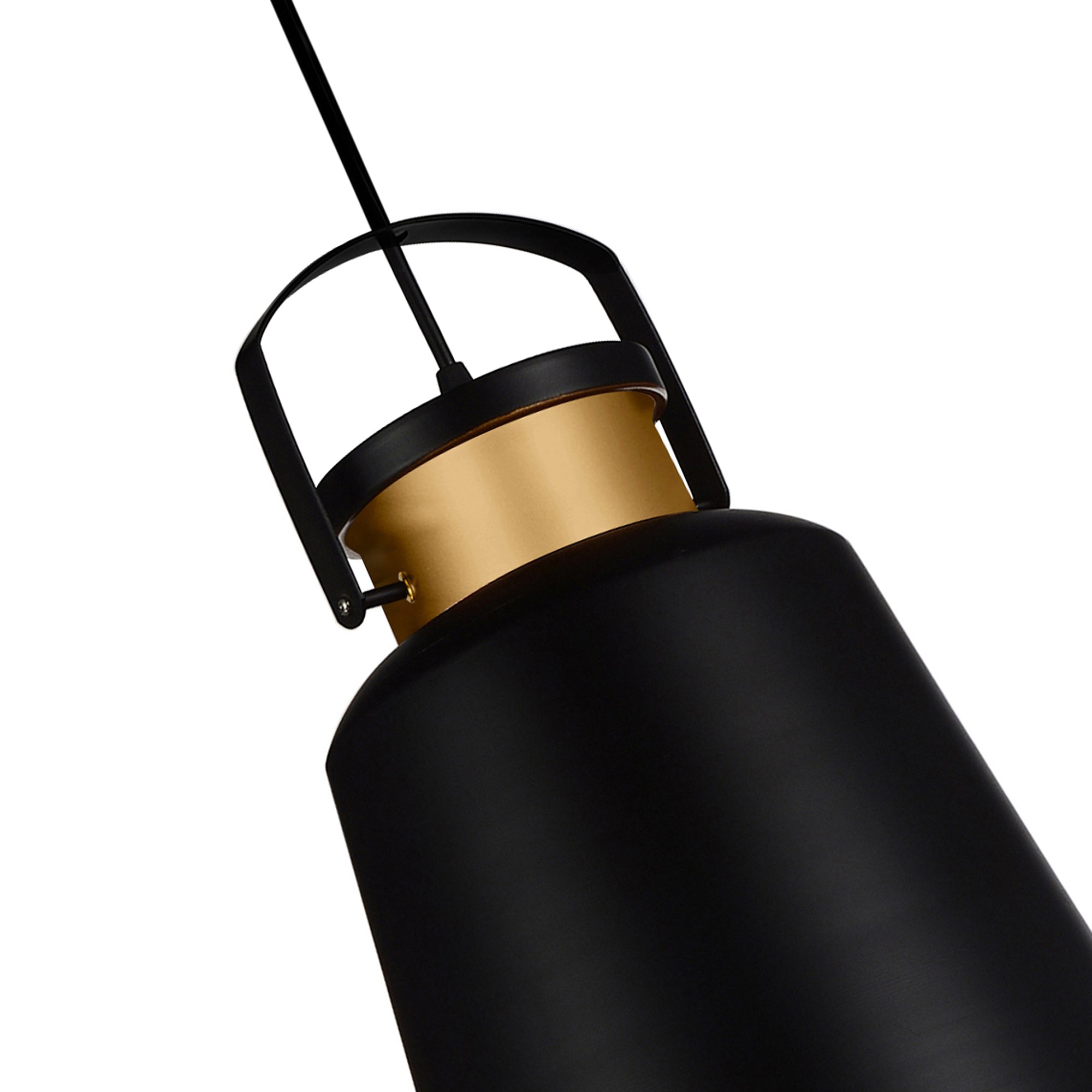 Elisa 1 Light Down Pendant With Black Finish - CWI Lighting