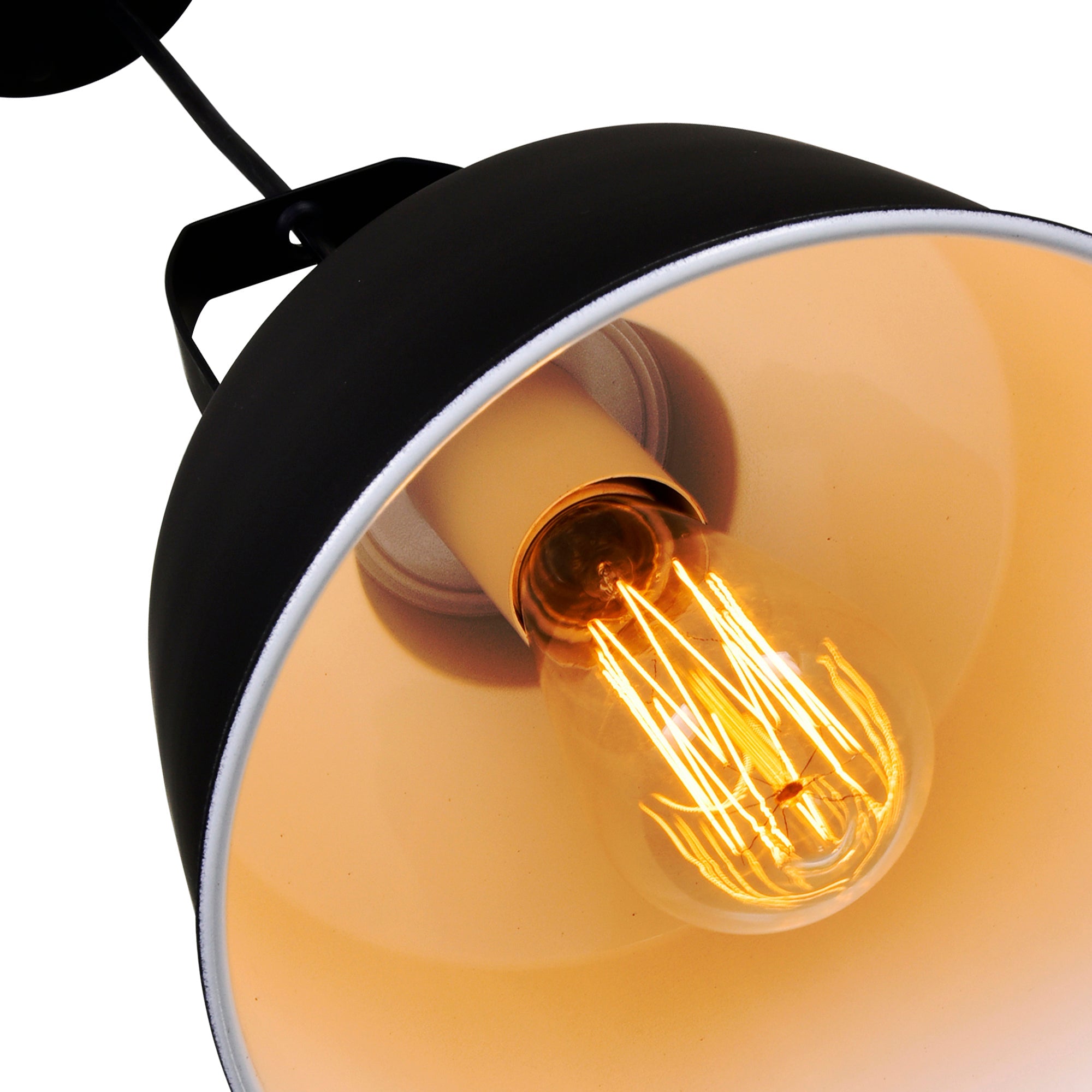 Elisa 1 Light Down Pendant With Black Finish - CWI Lighting